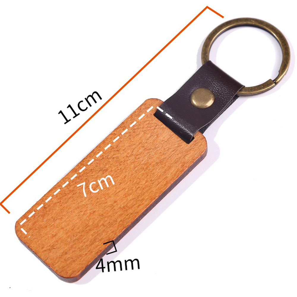 Wooden PU Key Ring 2