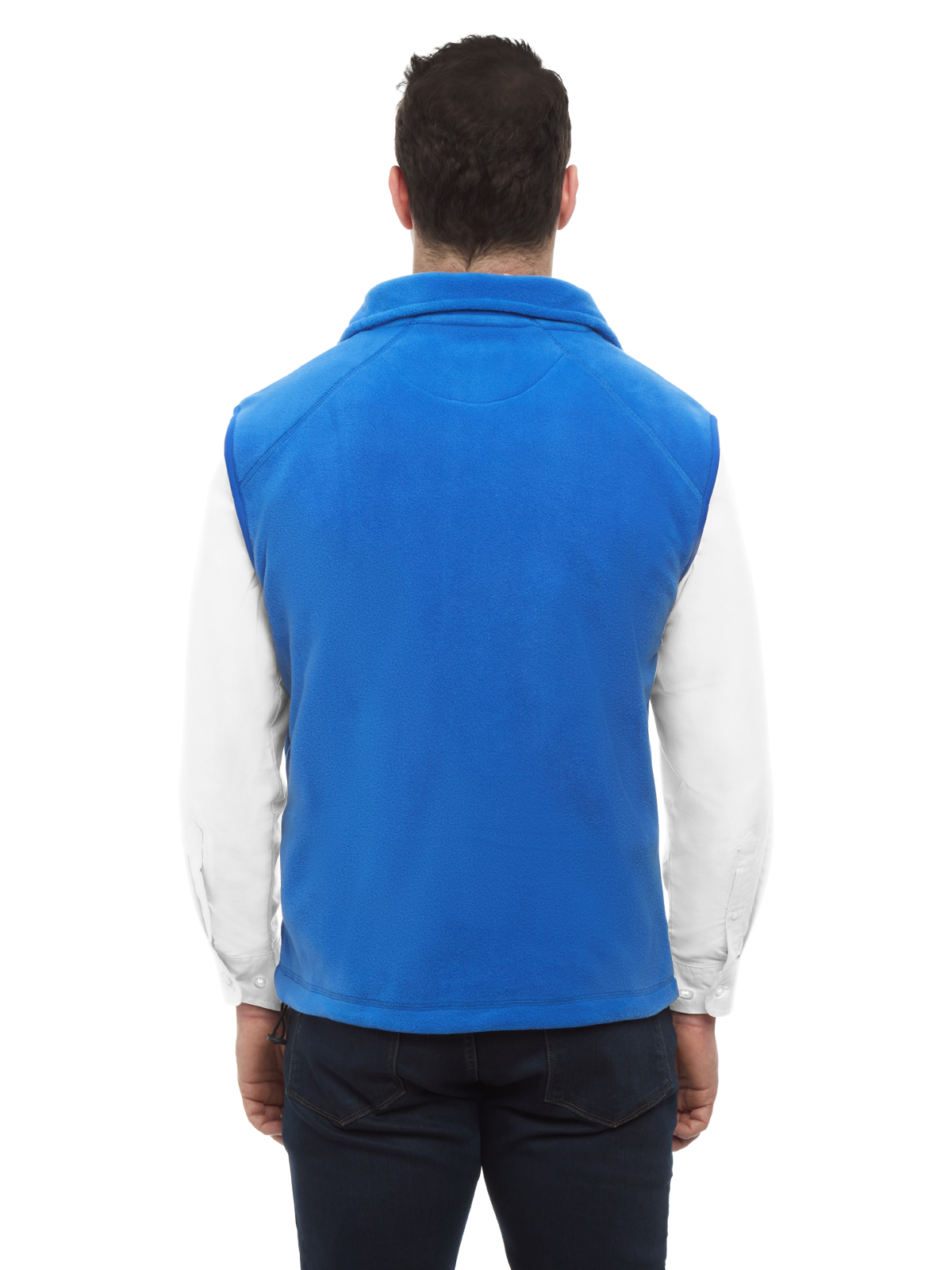 Blue Generation - Unisex 2-Pocket Micro Fleece Zip Front Vest 5