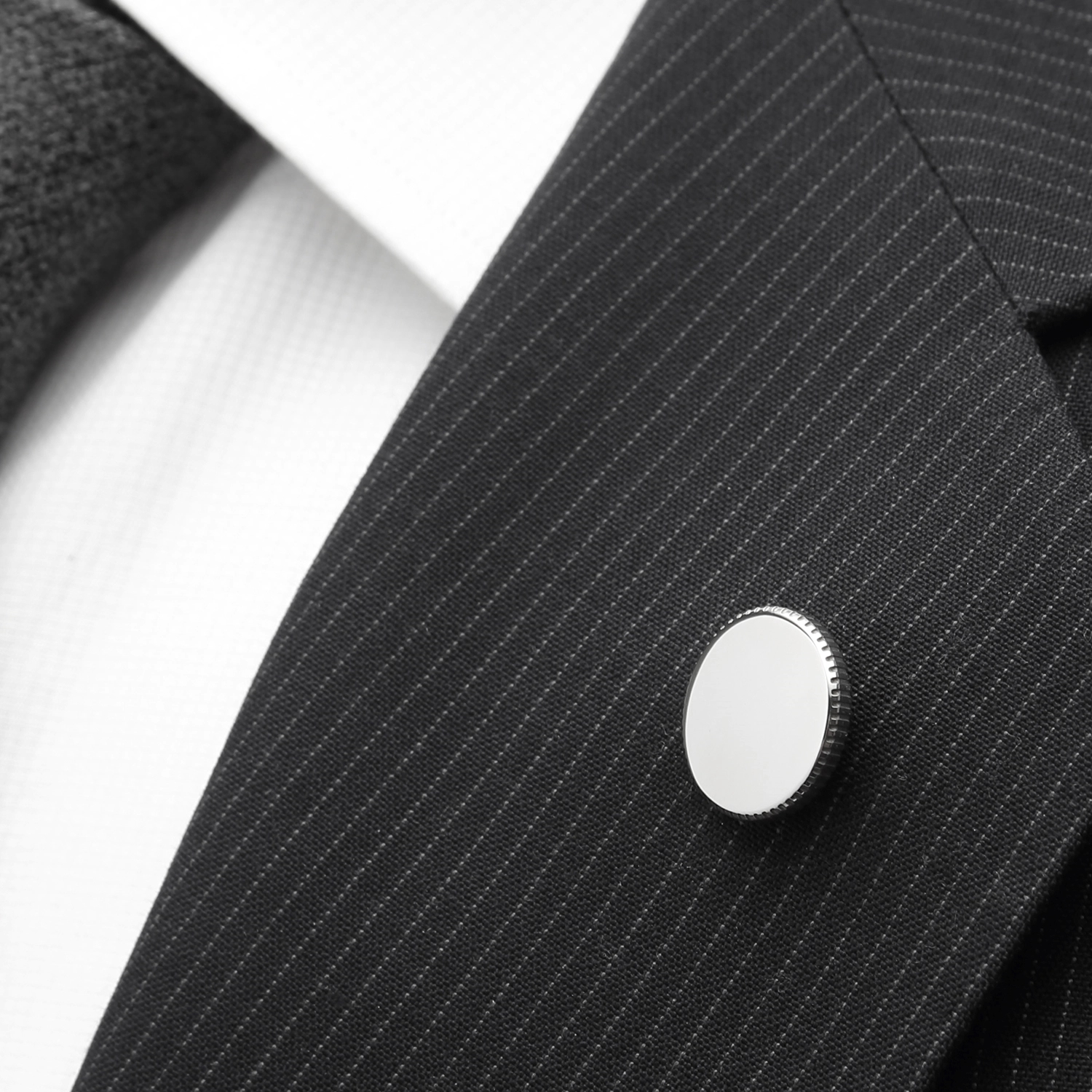 Coin Edge Stainless Steel Engravable Lapel Pin