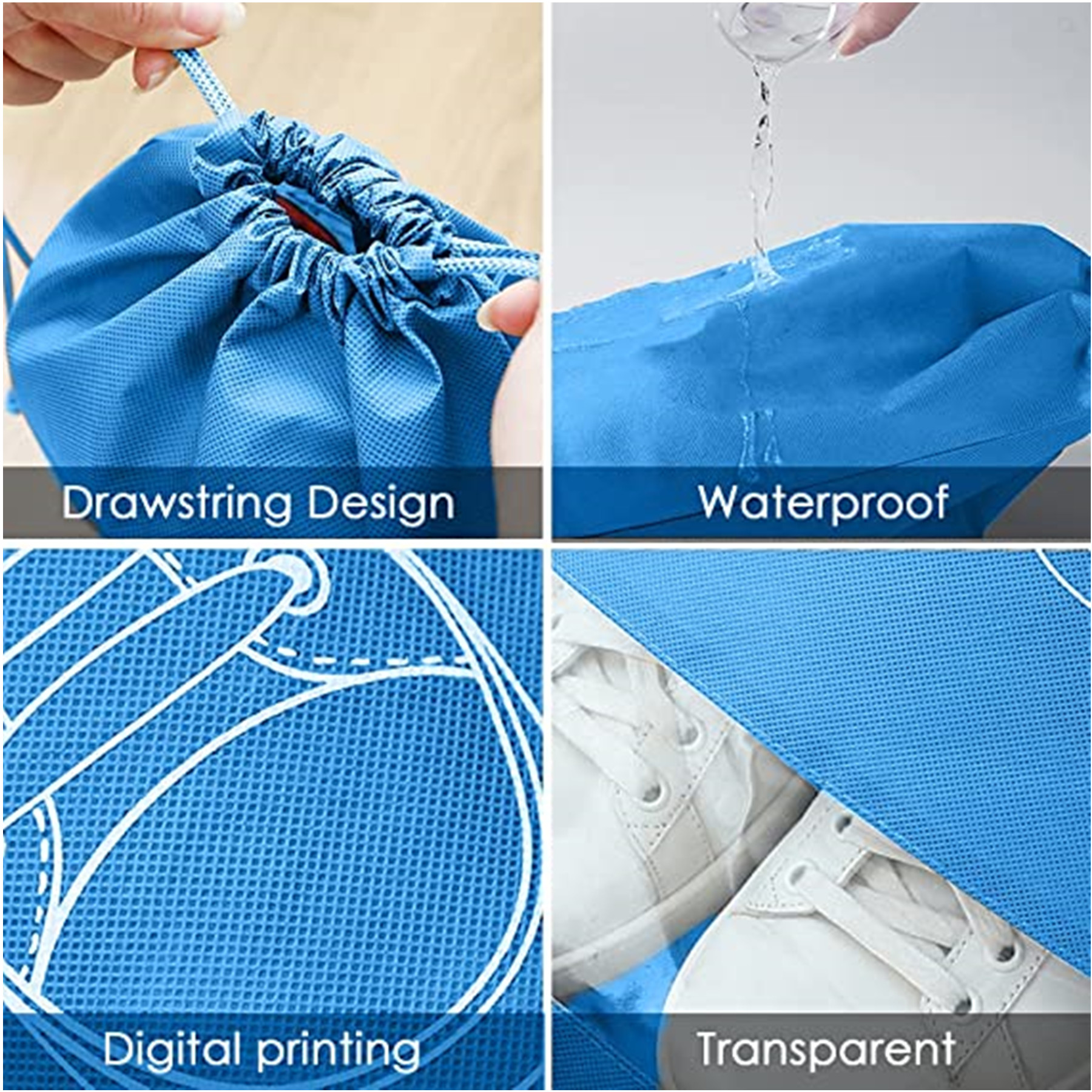 Non Woven Drawstring Shoe Bag 2