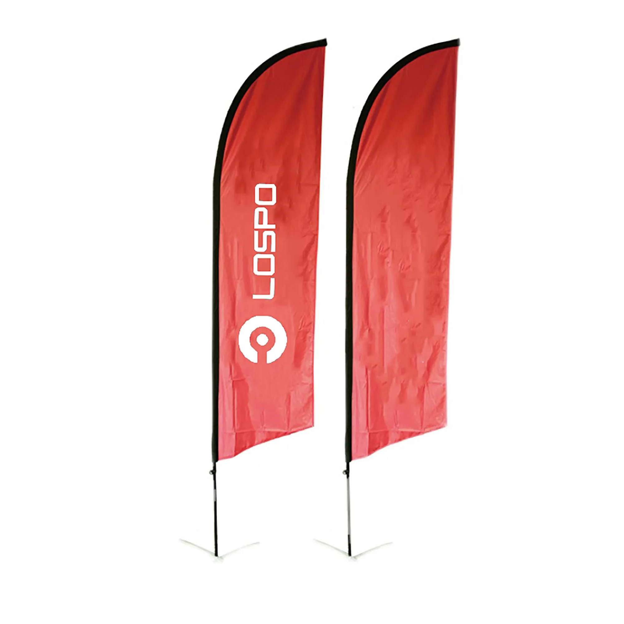 11' Polyester 11' Double Sided Feather Flag Set 2