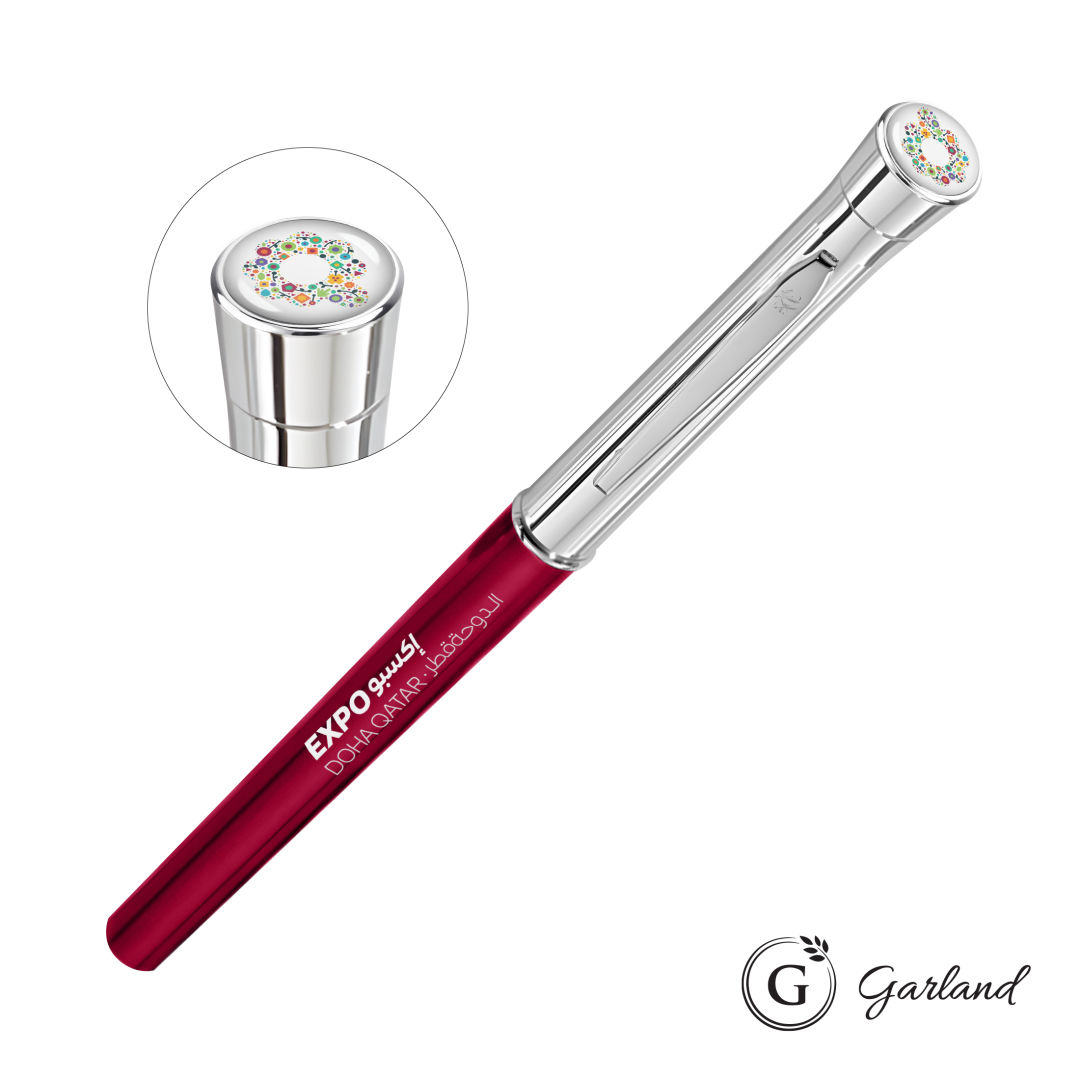 Garland® Monogram Custom Empire Felt Tip Pen - Chrome Accent 10