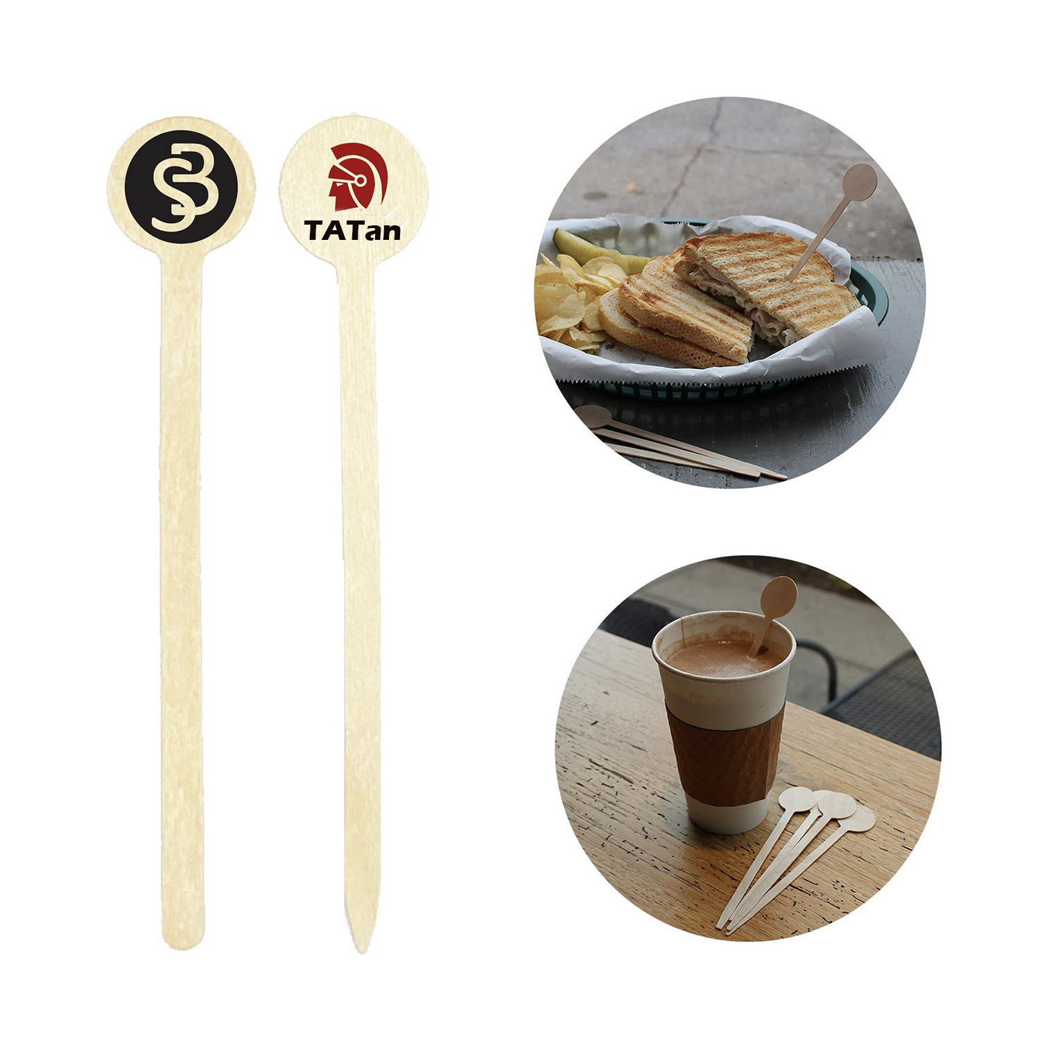 Wooden Round Top Stir Sticks 2