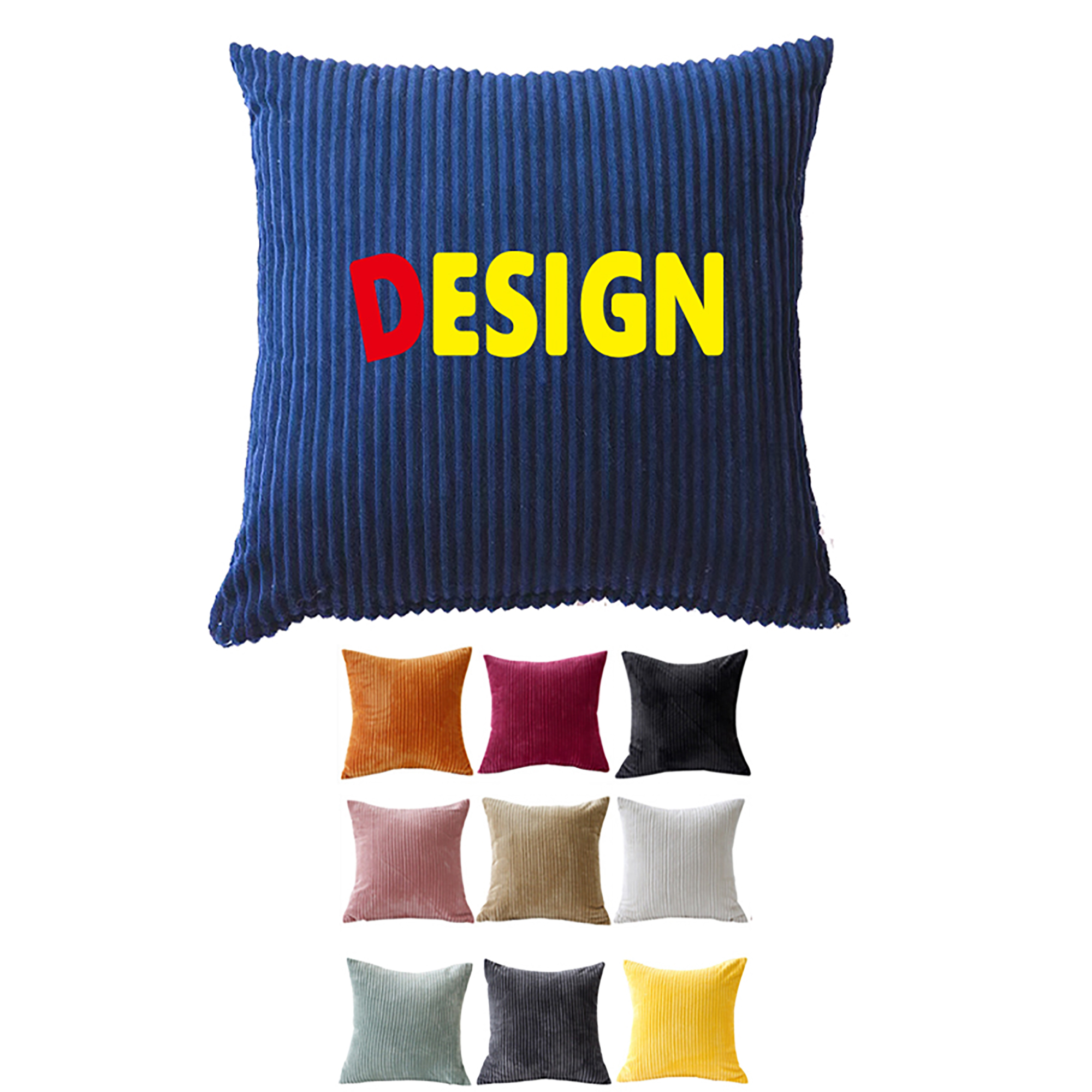 MOQ50 18"X18" Striped pillow 1