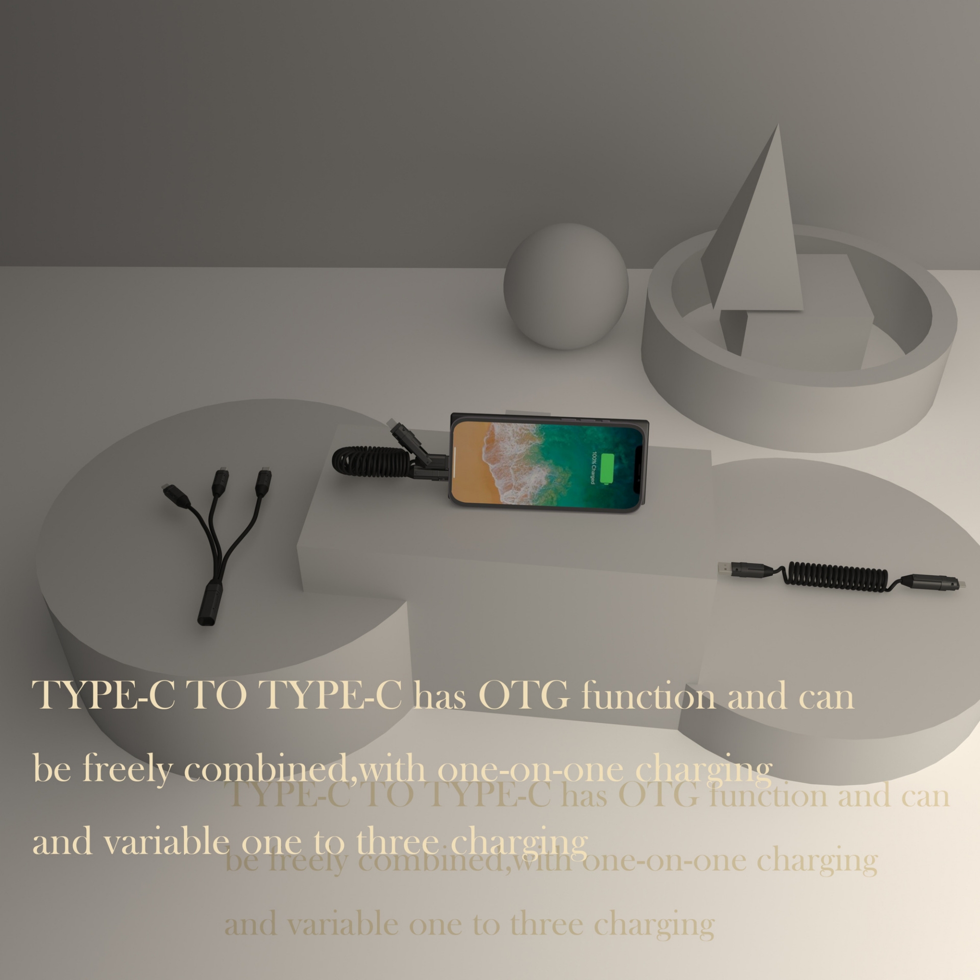 4-in-1 Fast Charging Cable 240W 2