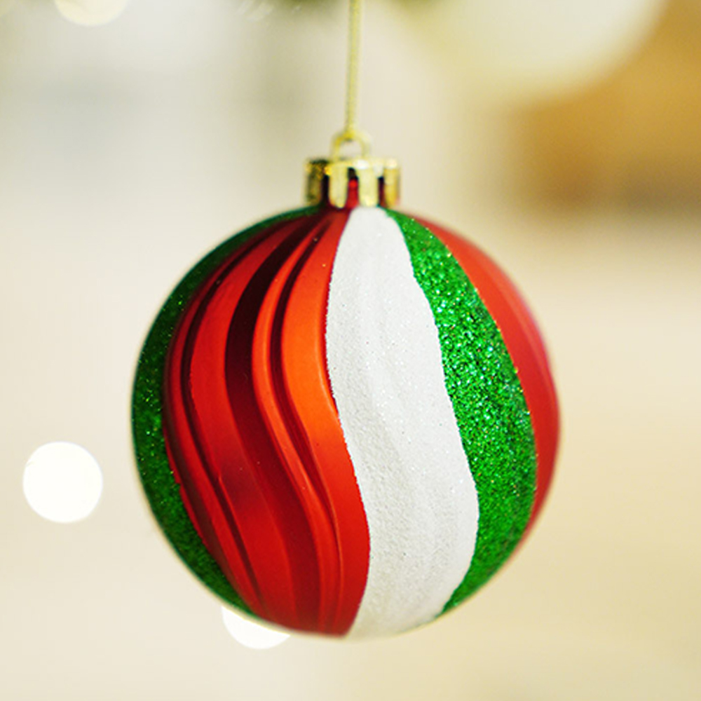 Christmas Tree 16pcs 8cm Colored Balls 8