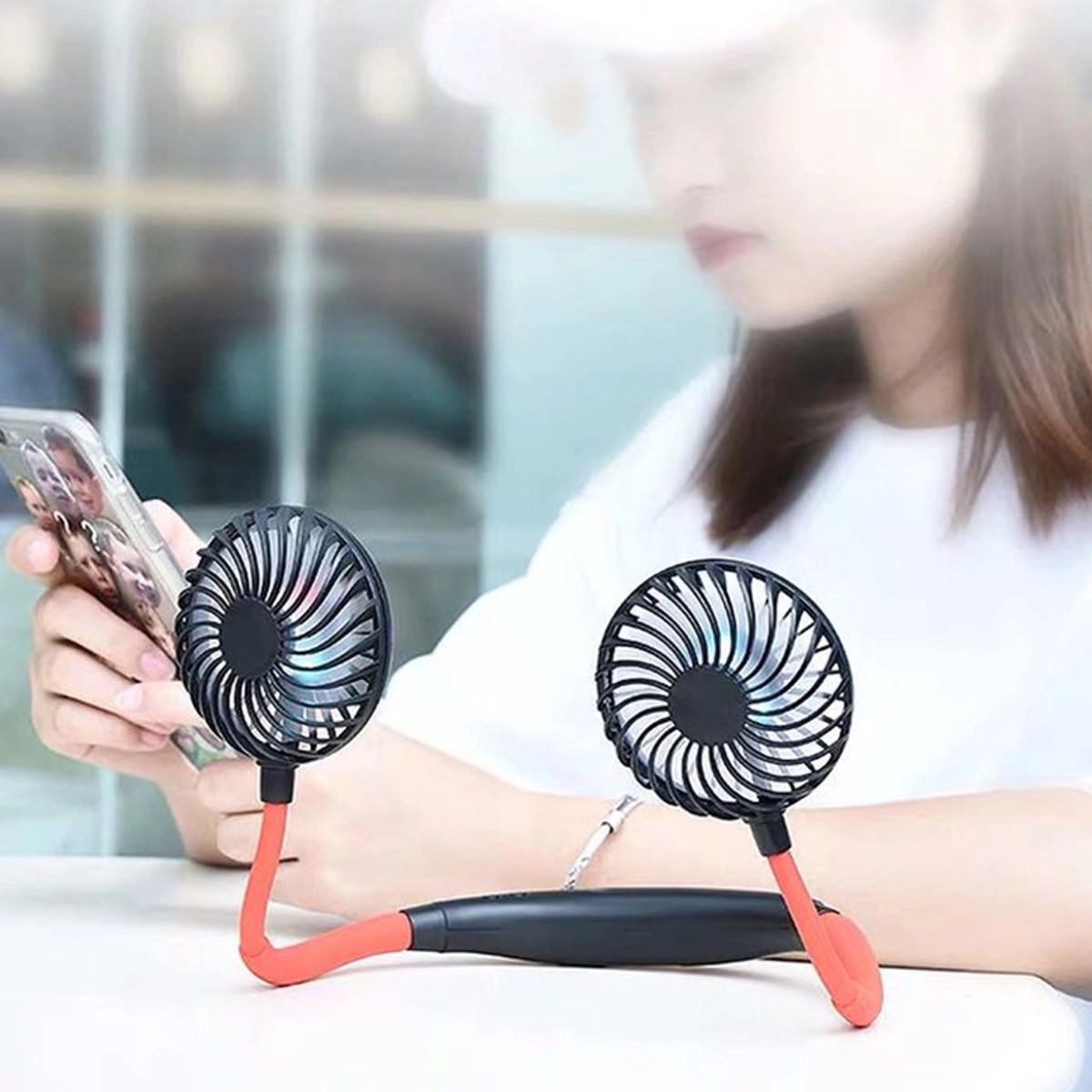 Portable Hanging Neck Sports Fan 2