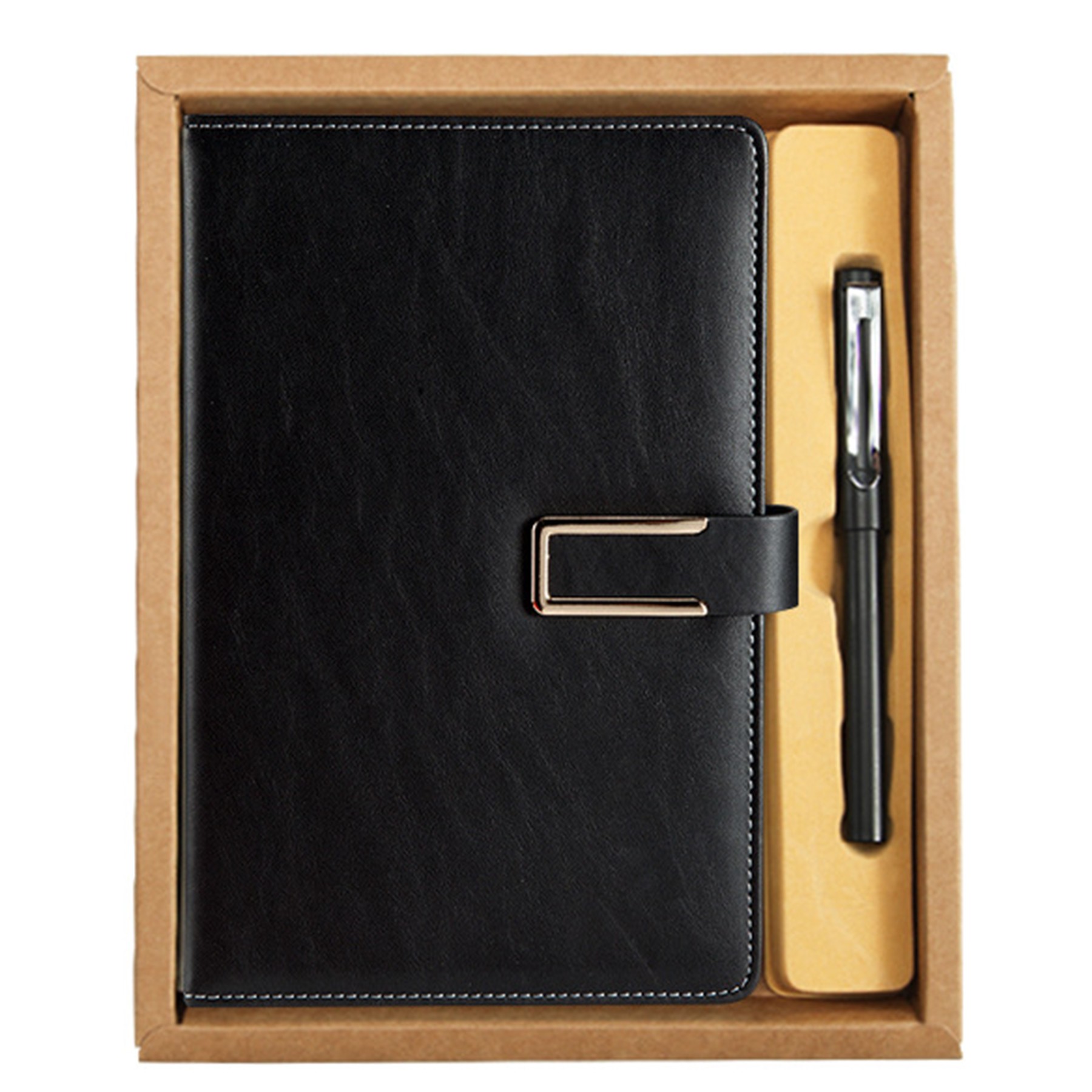 Leather Notebook W/ Ballpoint Pen Set 5