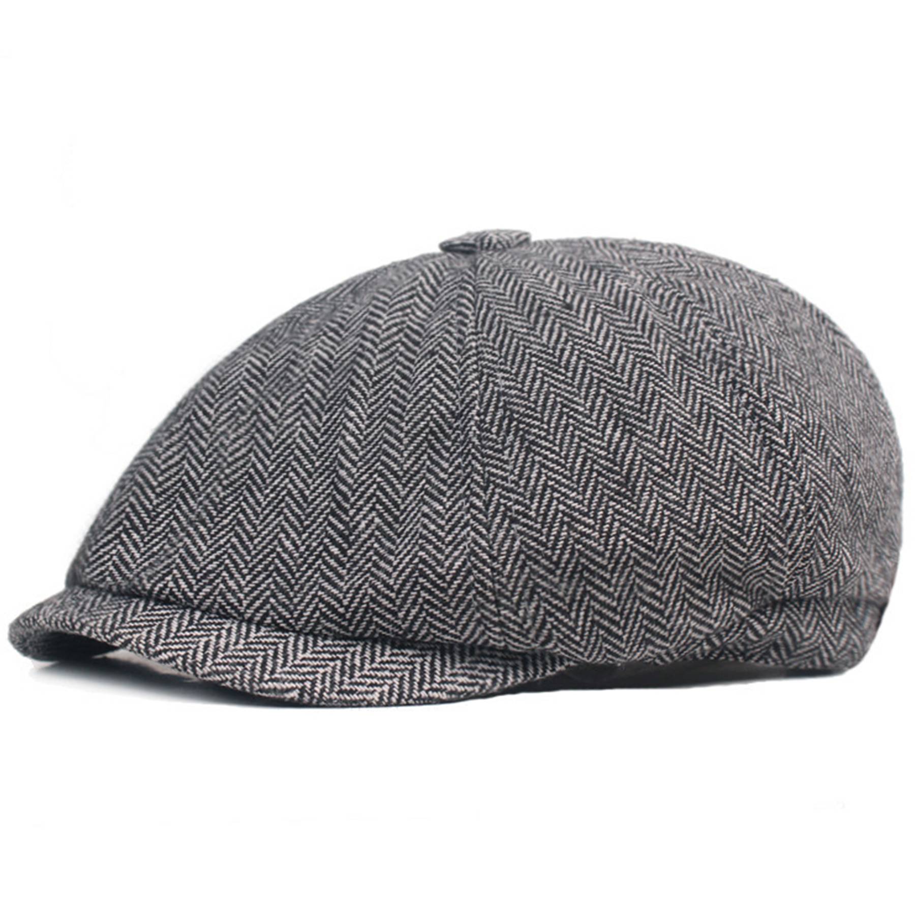 Cotton Flat Beret Cap Adjustable Size 4