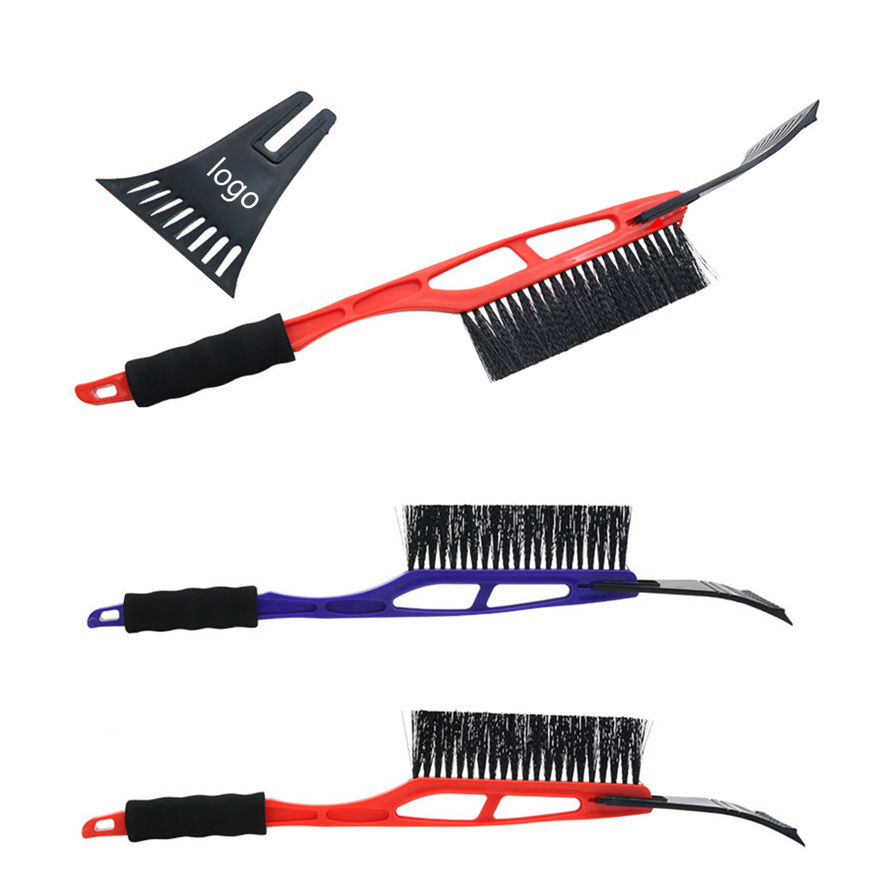 2-in-1 Car Scraper Windshield With Brush 2