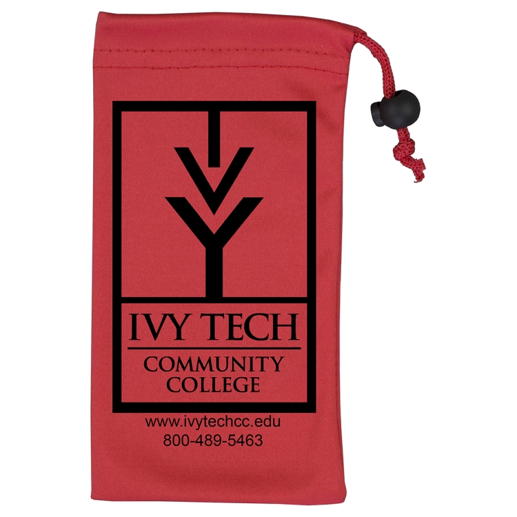 4" W x 7-1/2 " H "Clean-n-Carry" Spot Color Microfiber Drawstring Pouch For Cell Phones, Eyeglasses 11
