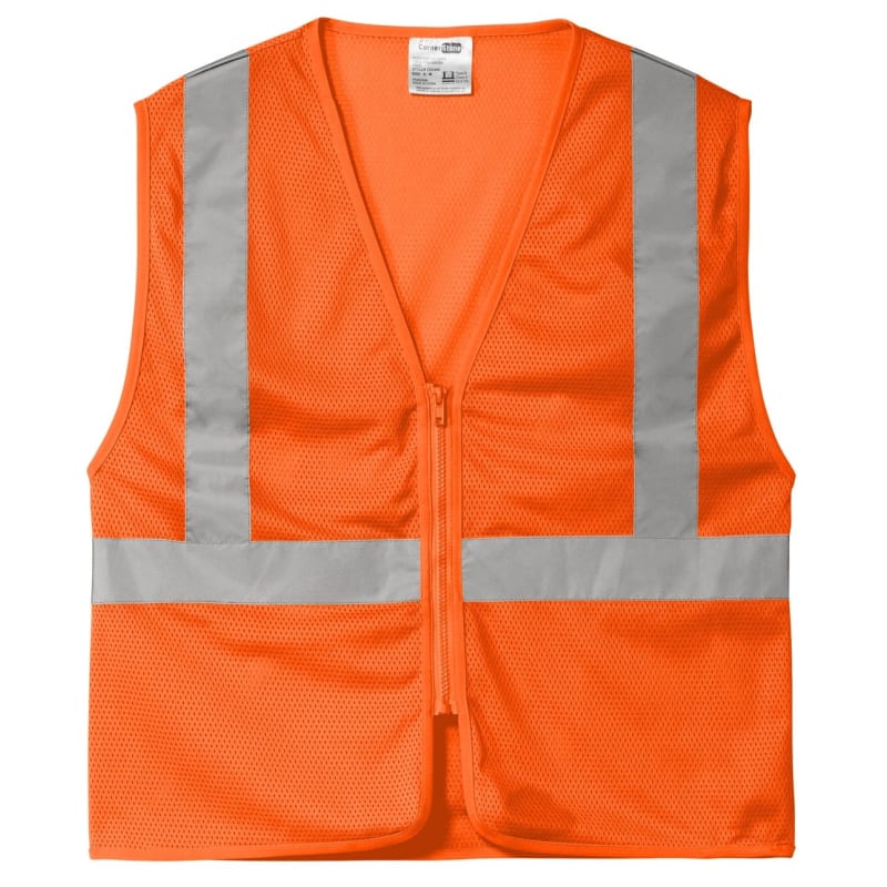 CornerStone ANSI 107 Class 2 Economy Mesh Zippered Vest. 8
