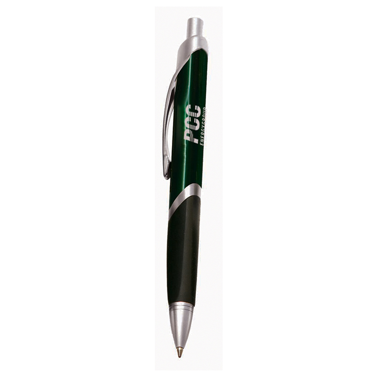 Intriad Triangular Retractable Ballpoint Pen with Rubber Grip 1