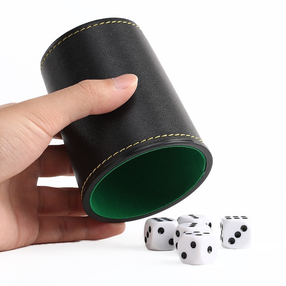 Quite PU Leather Dice Cup 2