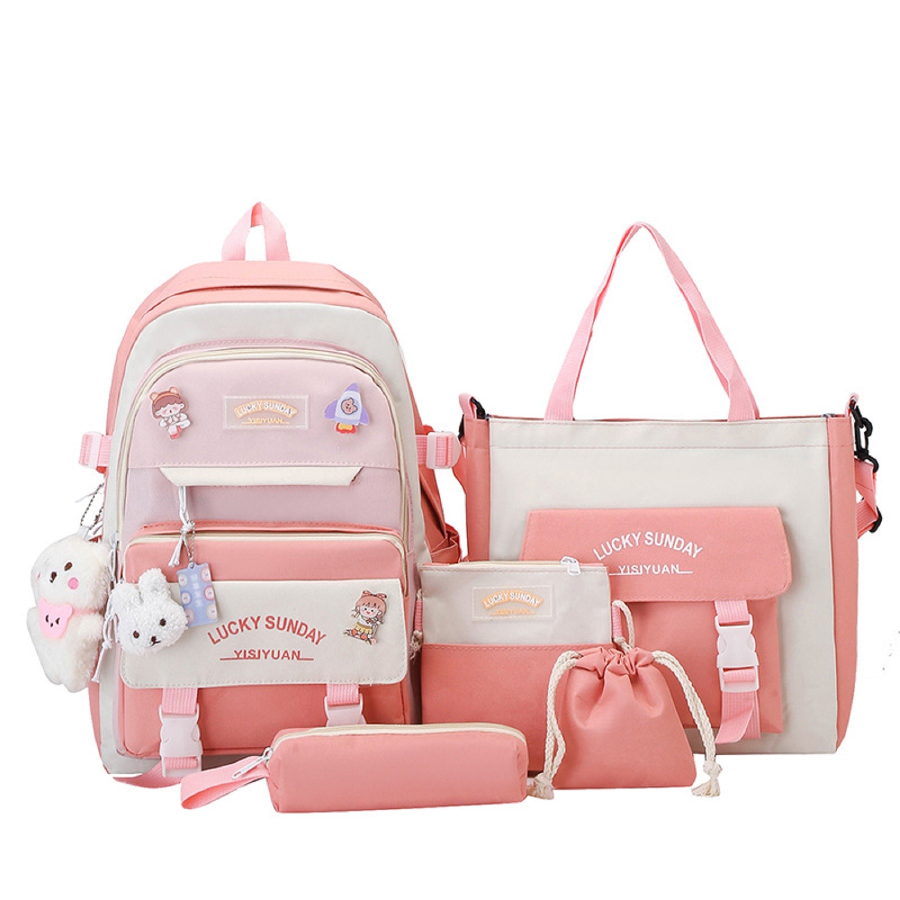 Kawaii Backpack Set of 5 Pieces 8