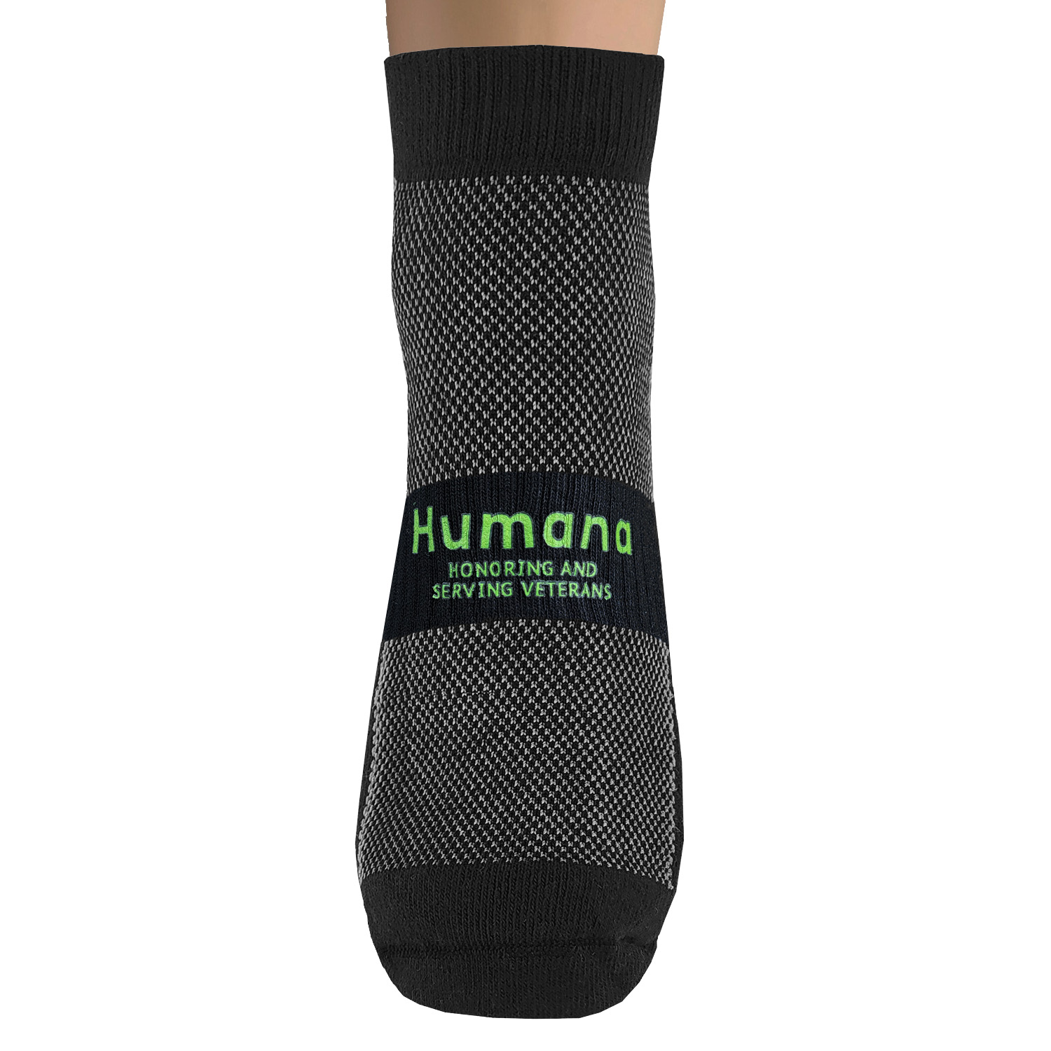 Top Flite Pull Tab Half Cushion Runners Socks with Oversized DTF 4
