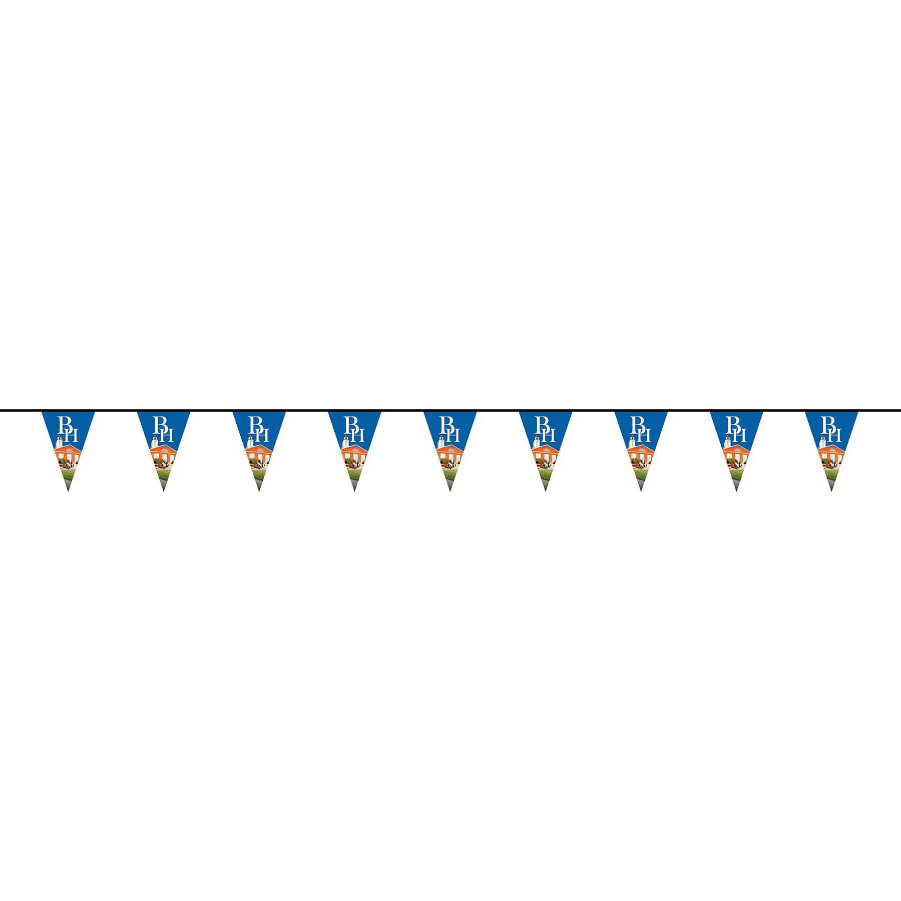 60' PVC Triangular Pennant Strings 7