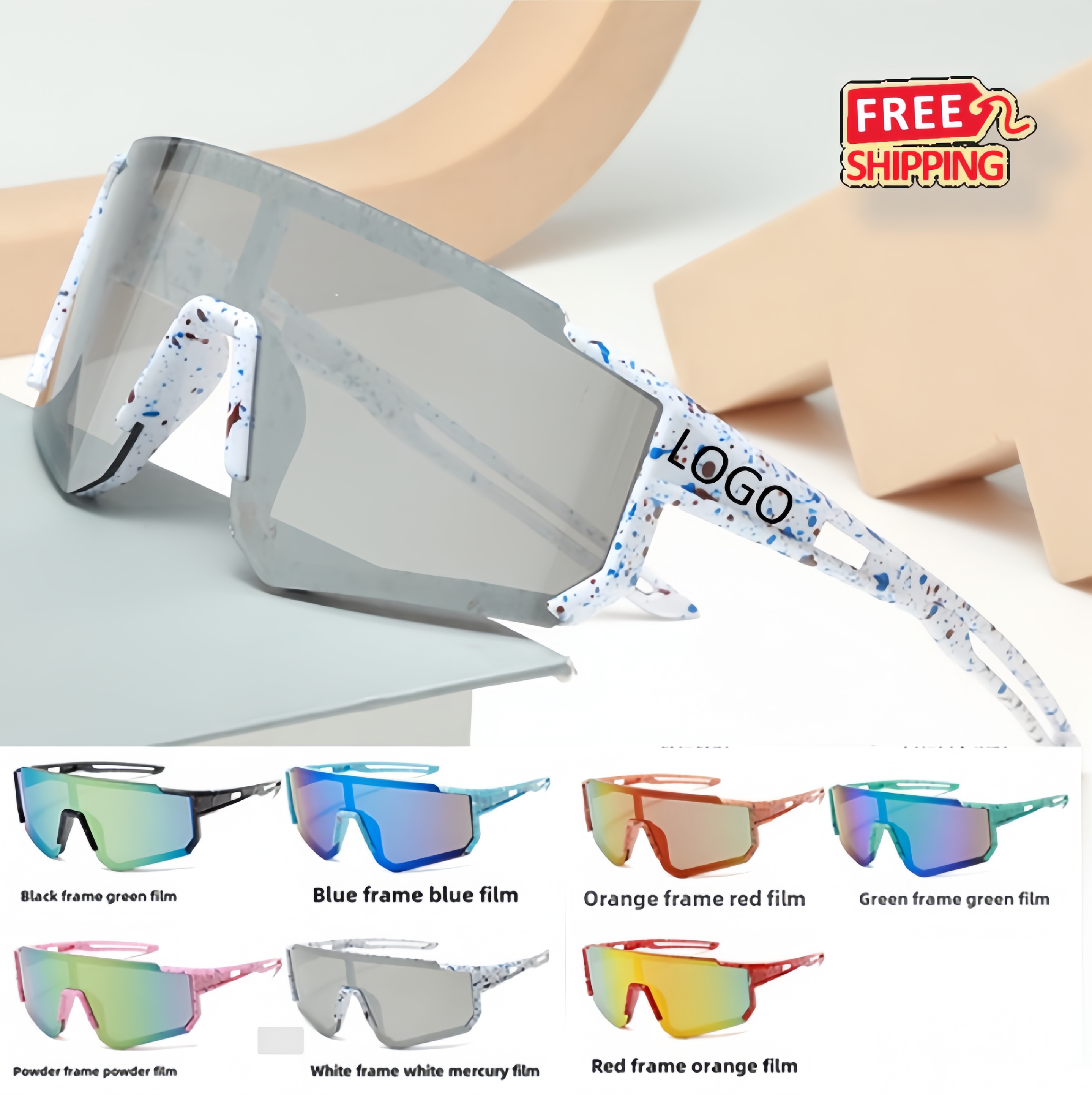 Custom Kids Baseball Sunglasses Bulk Wholesale Lightweight for Team Sports 4