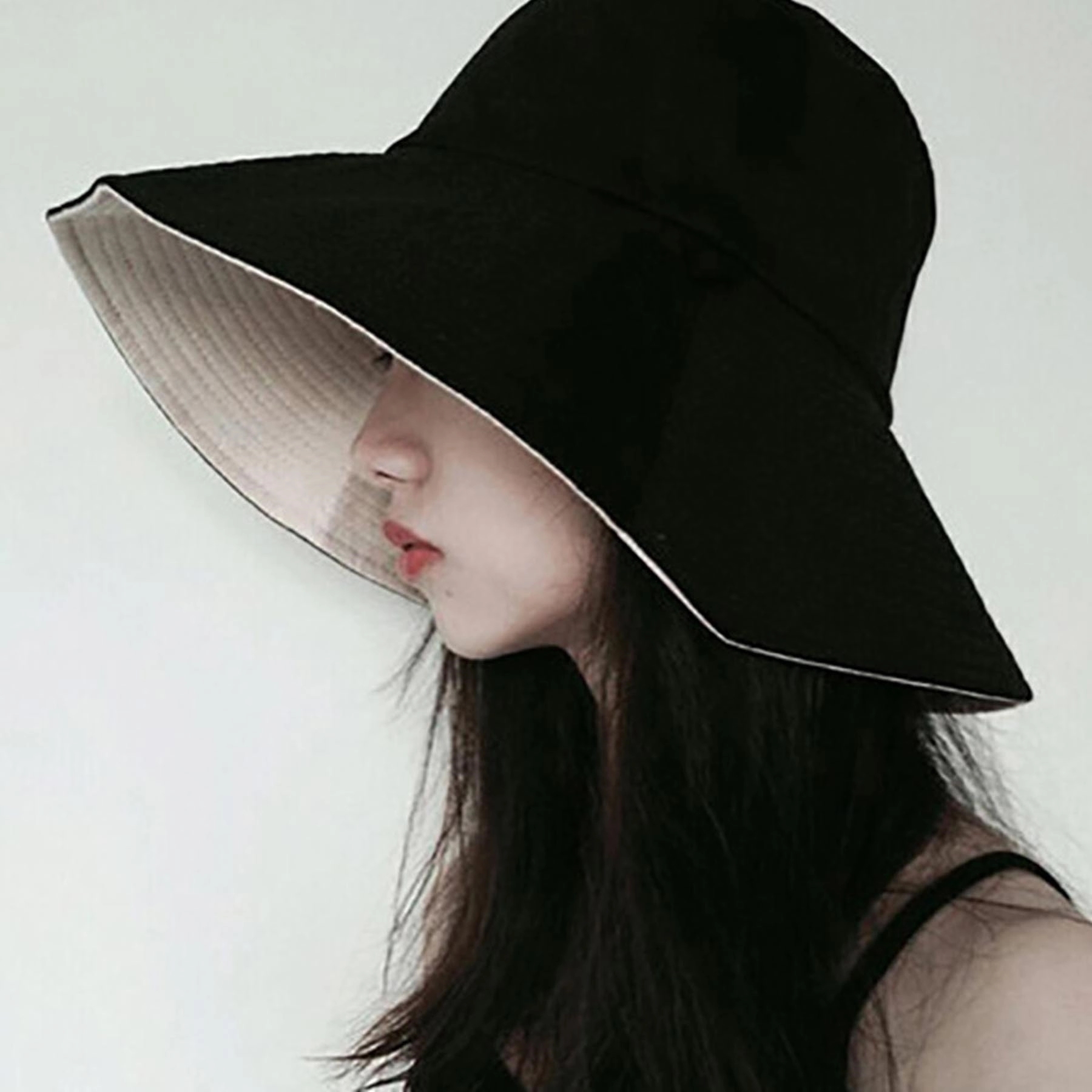 Japanese Wide Brim Bucket Hat 4
