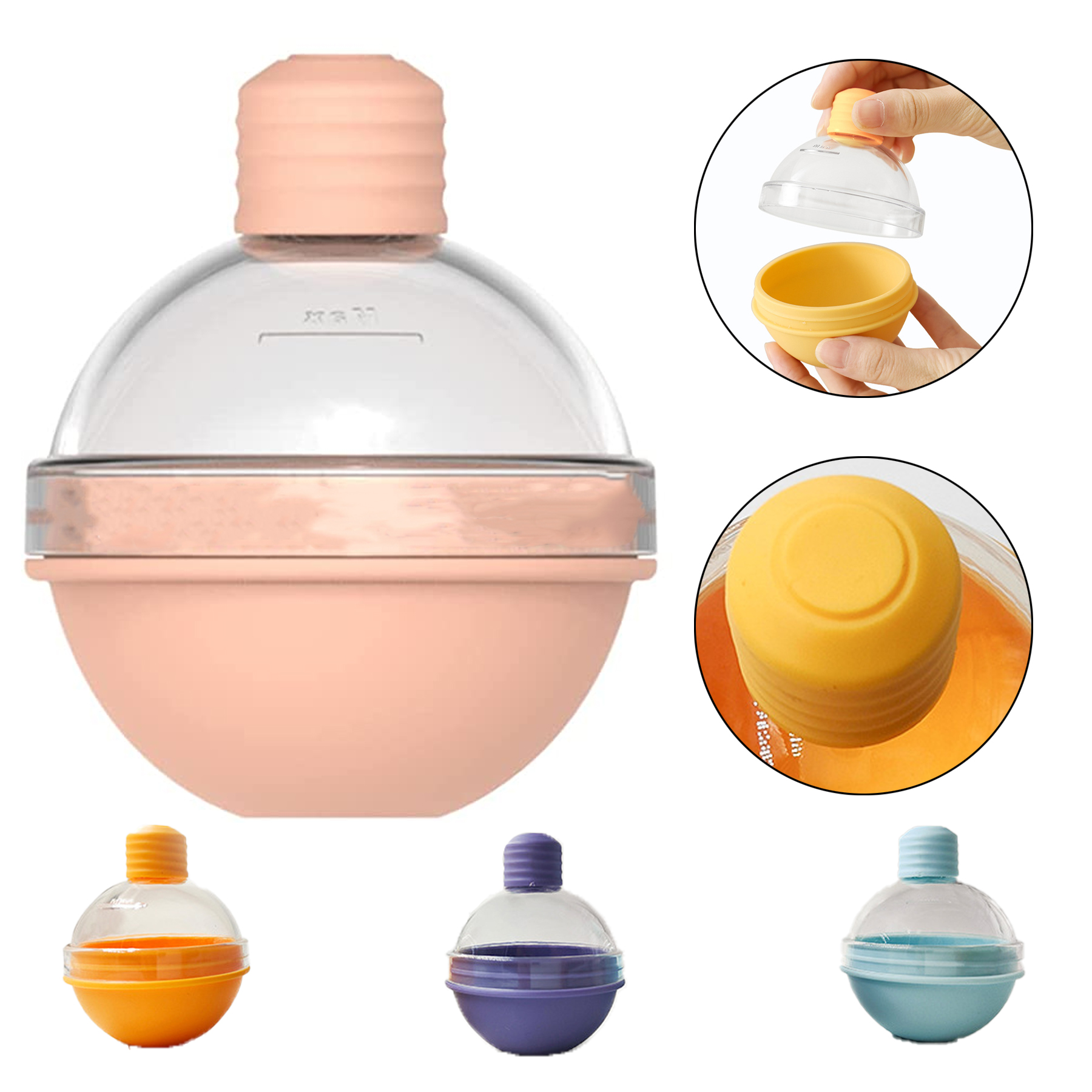 Reusable Silicone Ice Ball Maker Mold 1