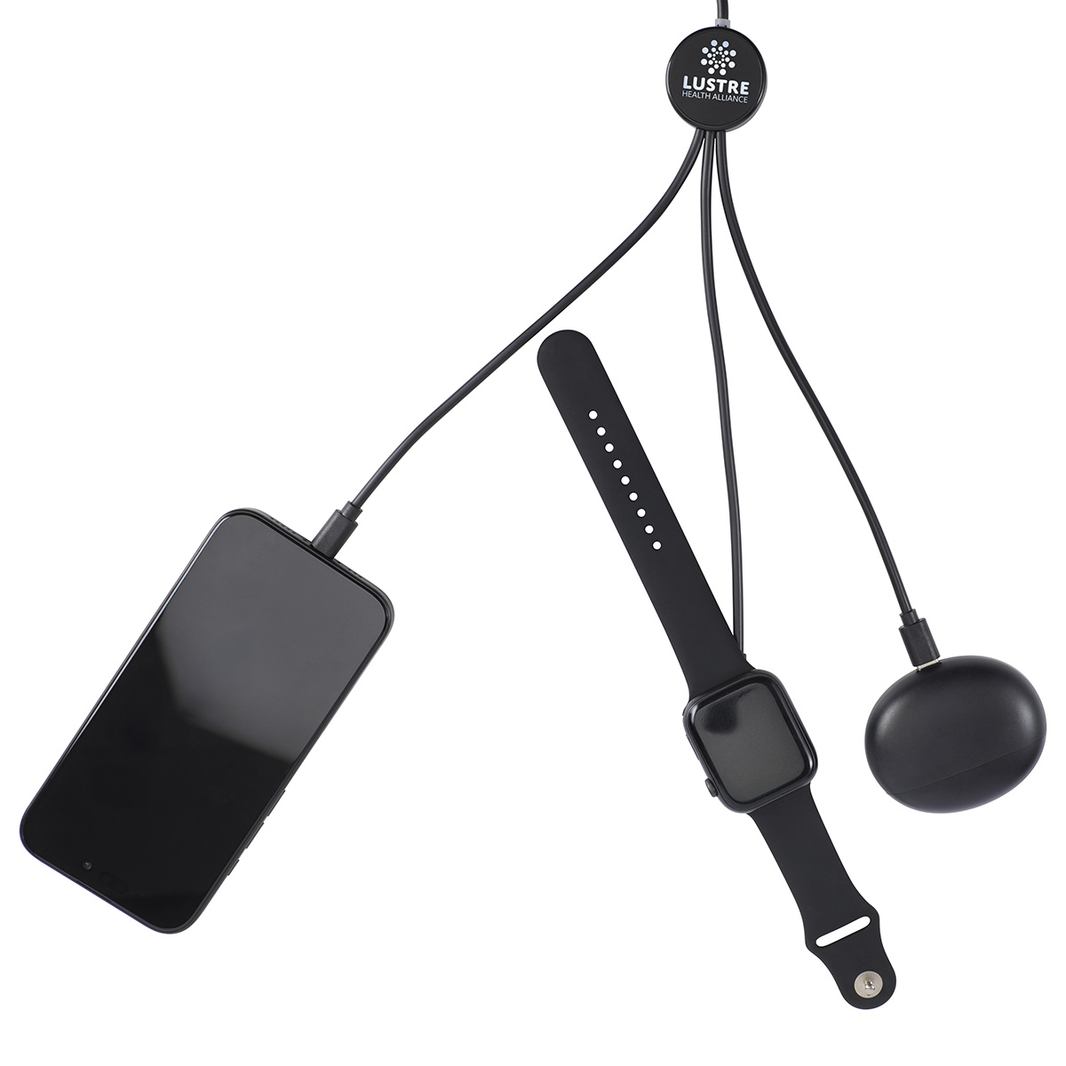 Infinity 5-in-1 59" Charging Cable with Watch Charger & Light-Up Logo 3