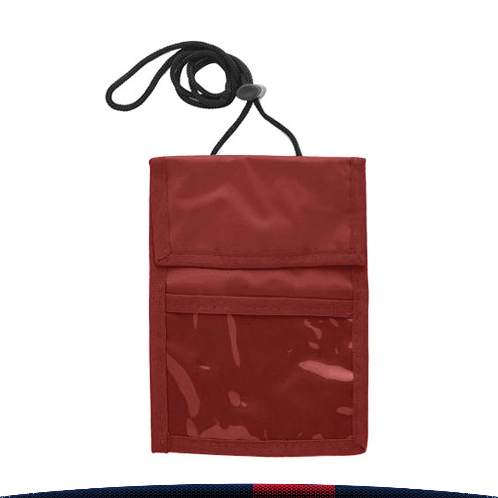 Two Pocket Flap Neck Wallet 12