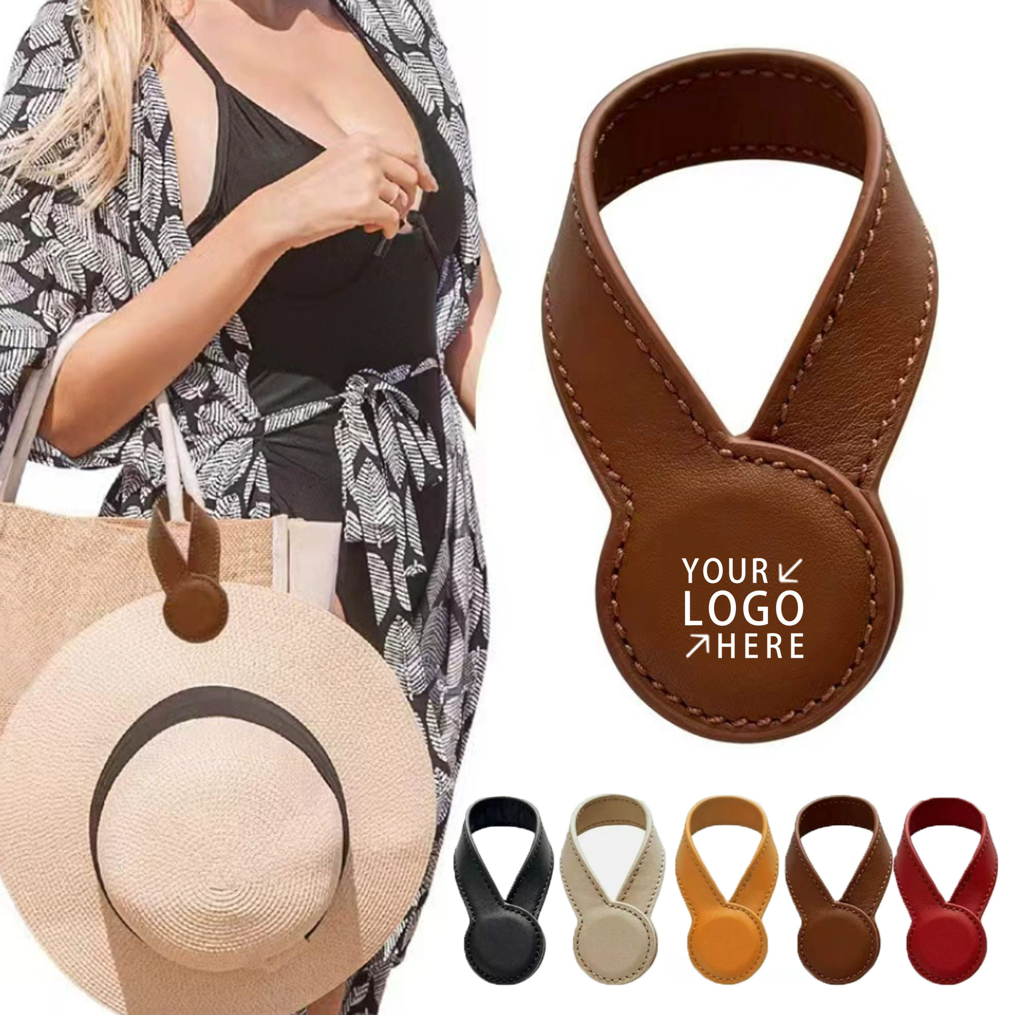 Leather Magnetic Hat Clip 3