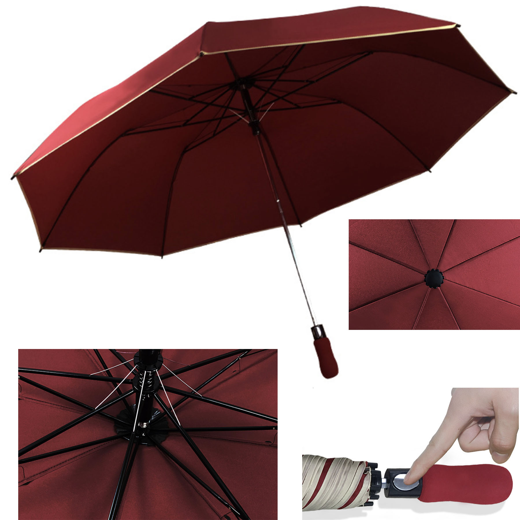 Auto Open GolfWindproofCompact Umbrella 1