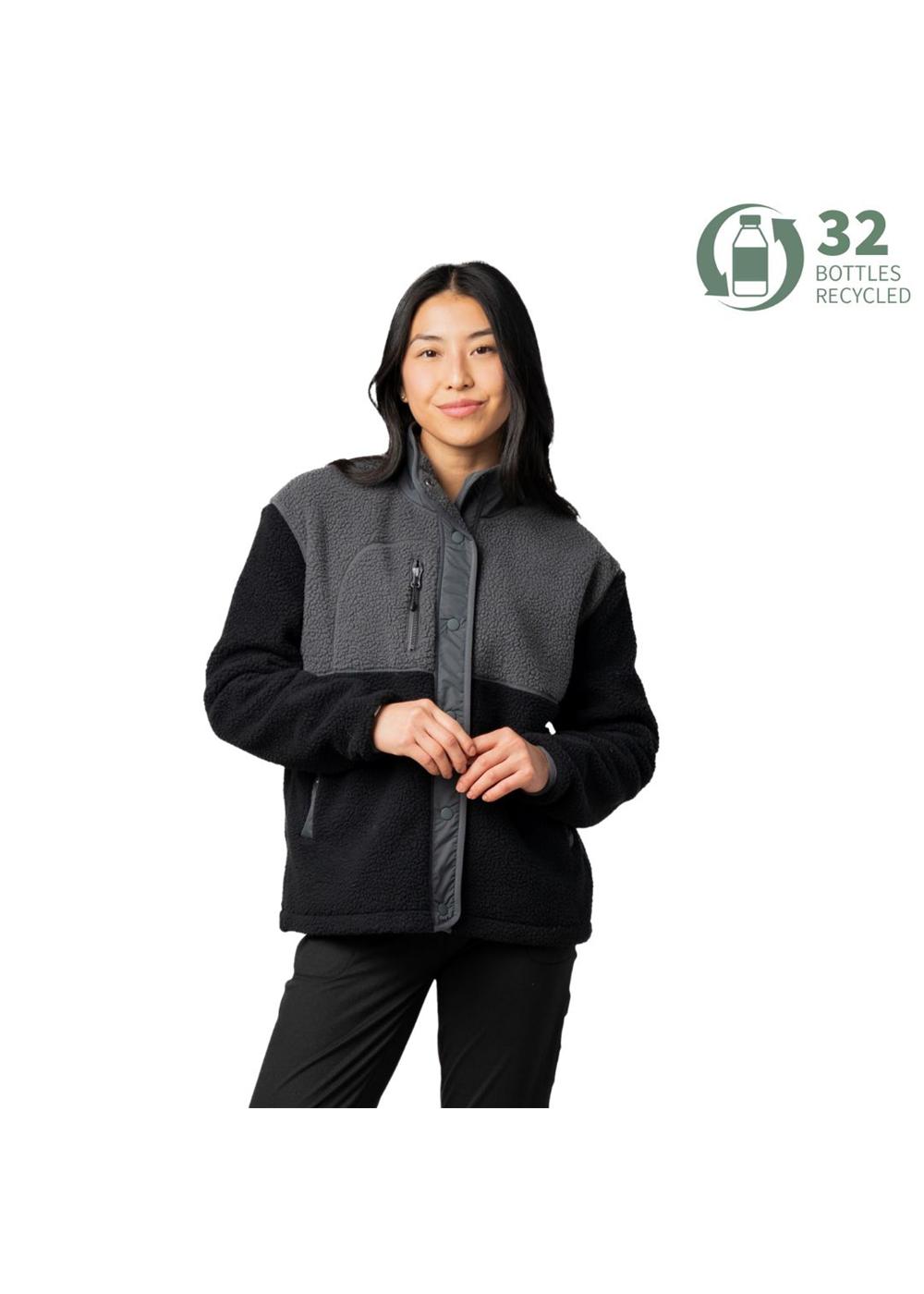Storm Creek Women's Warm Up Colorblock Sherpa Fleece Jacket 3