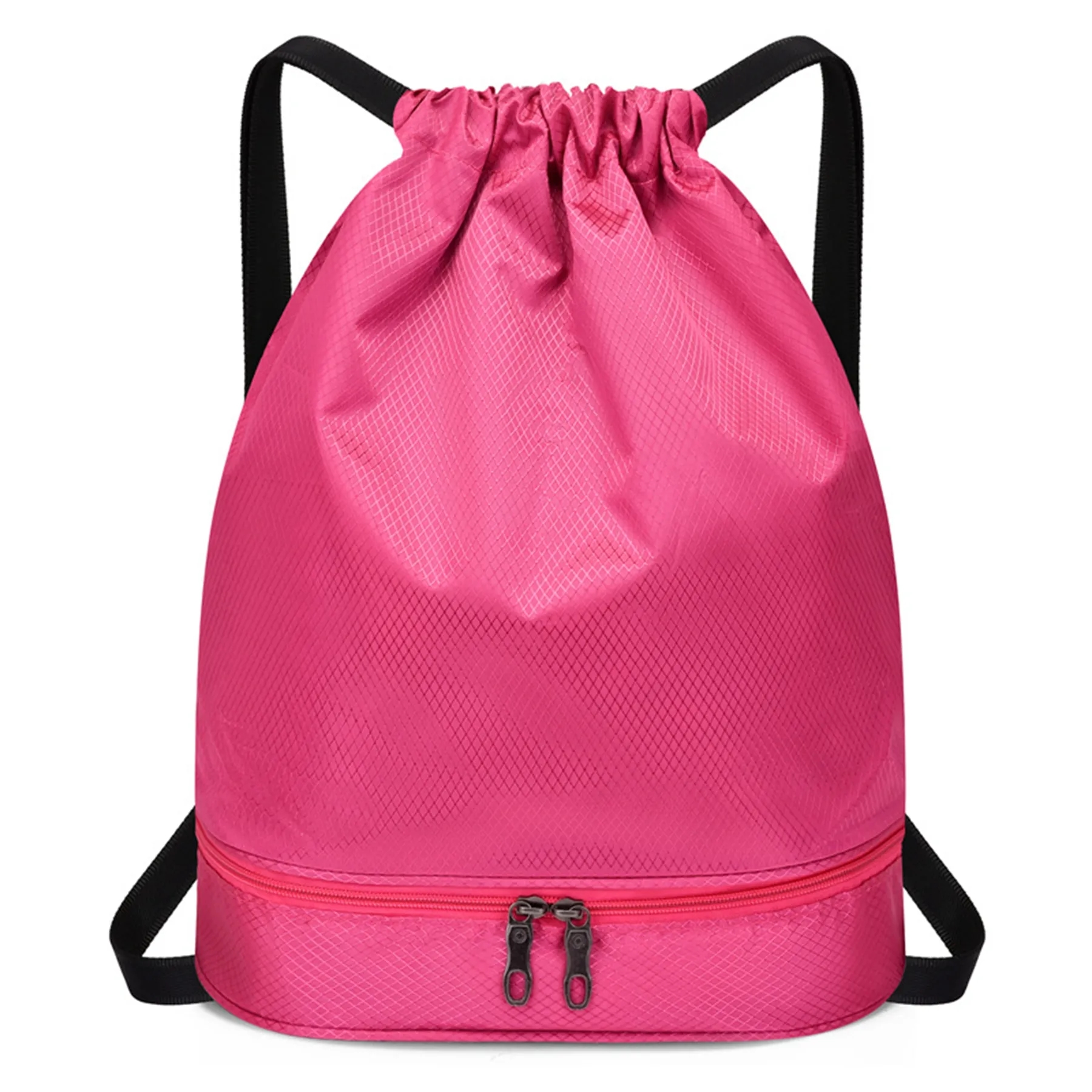 Dry Wet Drawstring Backpack Bag with Shoe Compartment 6