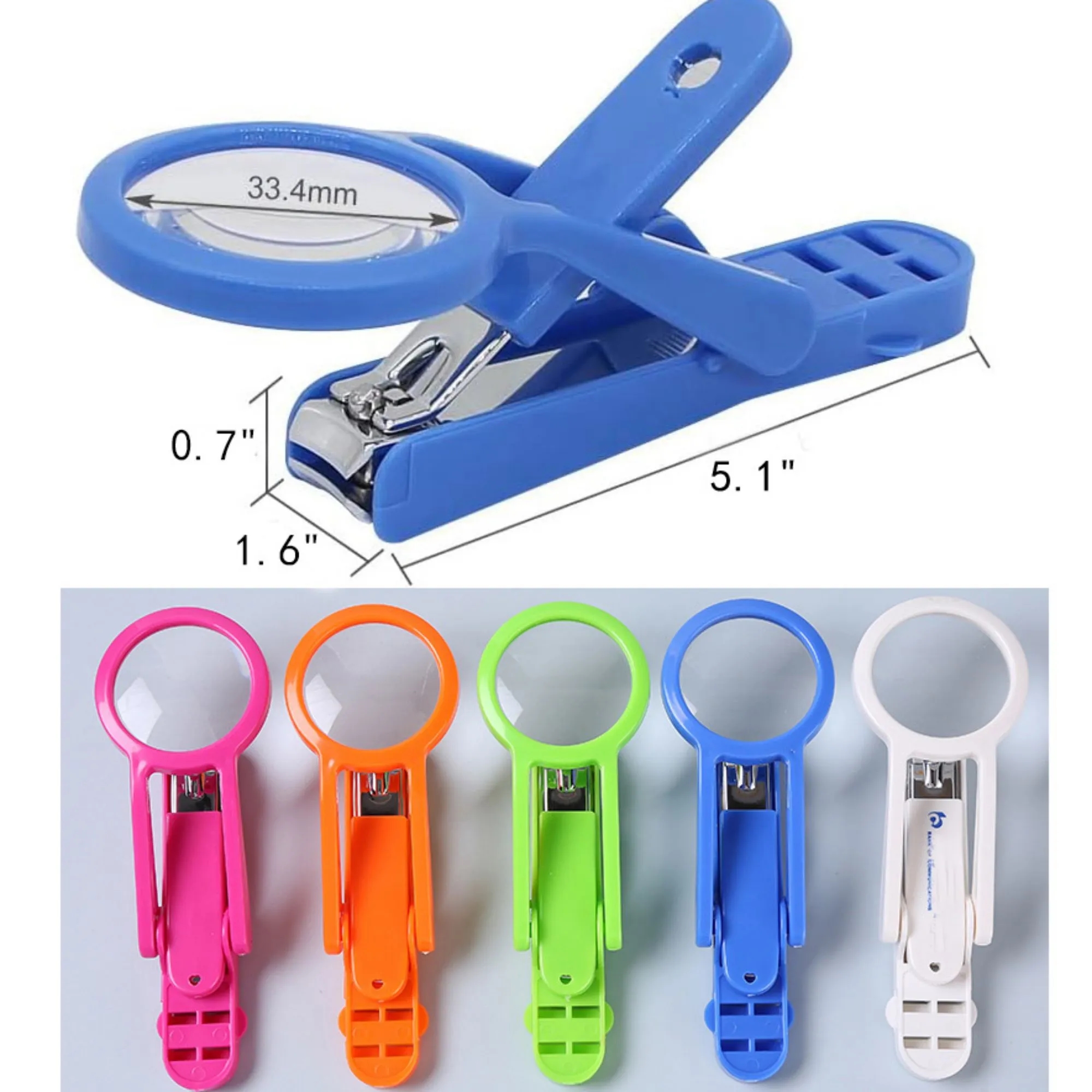 Nail Scissors with Magnifying 3