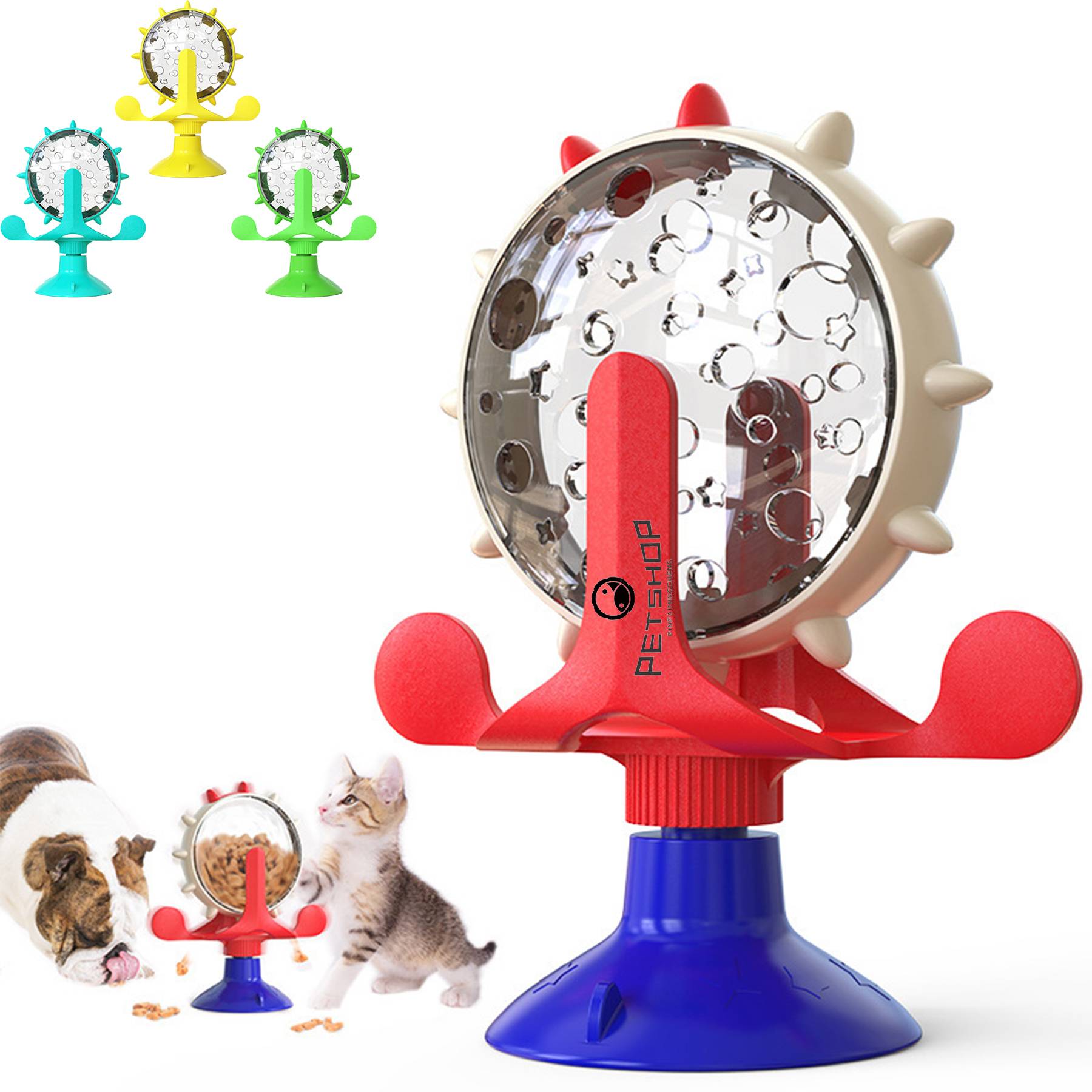 Pet Food Leakage Toy with Powerful Suction Cup 10