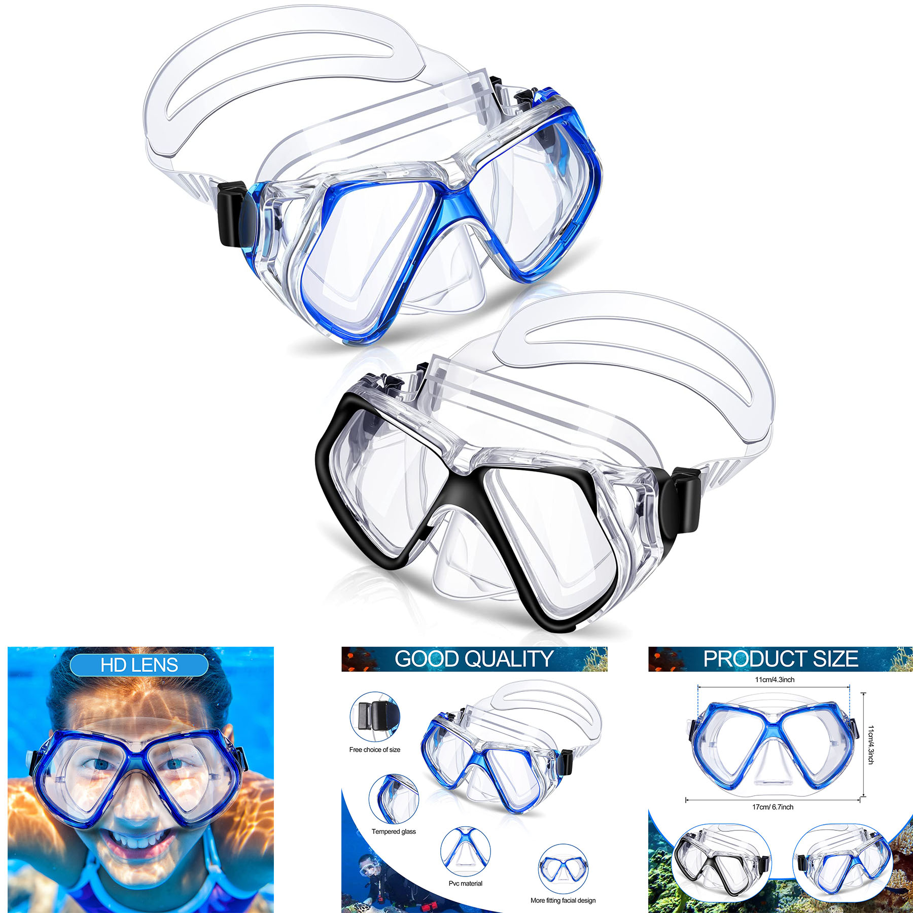 Swimming Diving Goggles 2