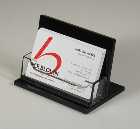 Counter Business Card Holder with base 1 Pockets