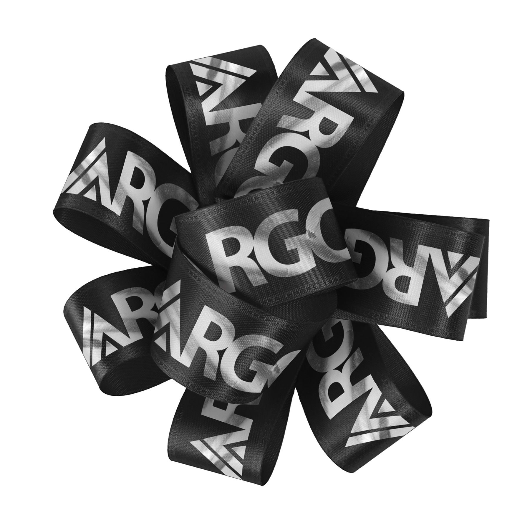 1" Badge Satin Bow - Foil Print 4