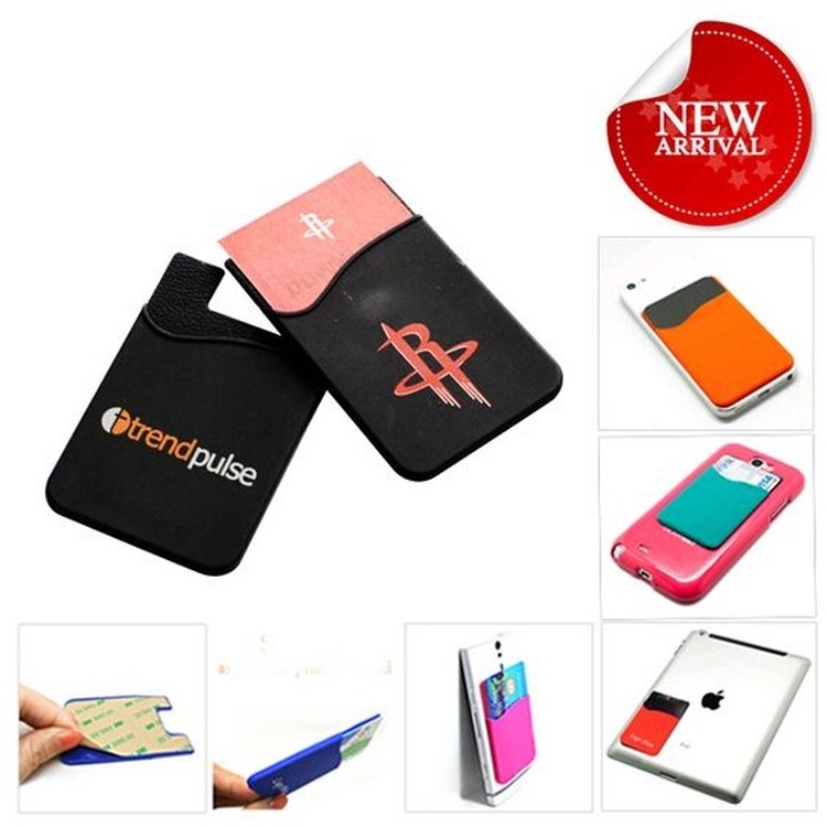 Silicone mobilephone credit card wallet 2