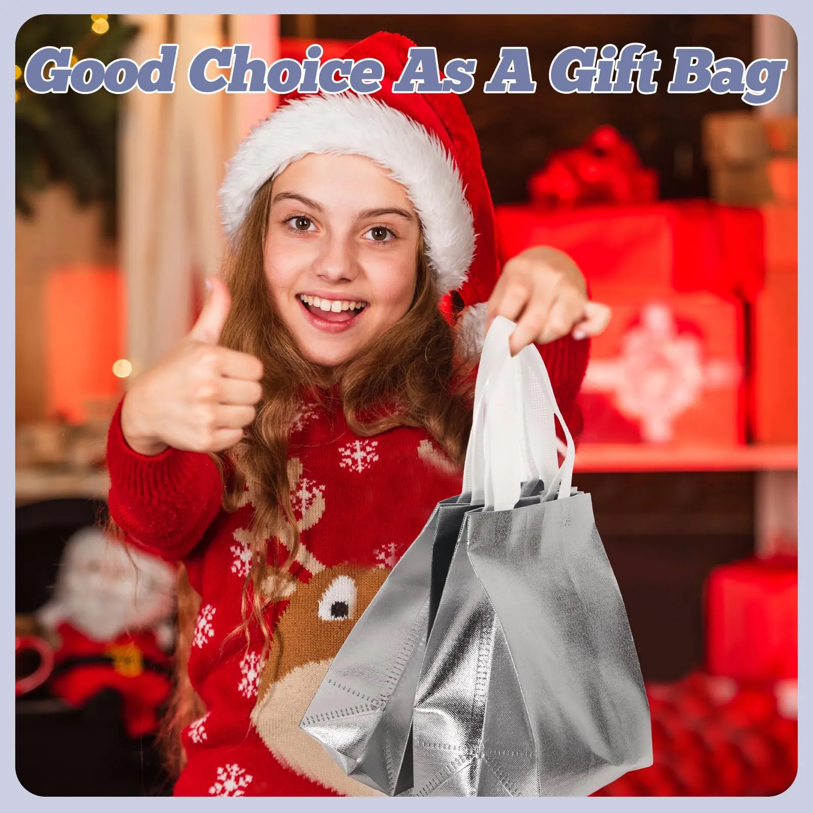 Multi Use Glossy Non Woven Reusable Tote Bags 12