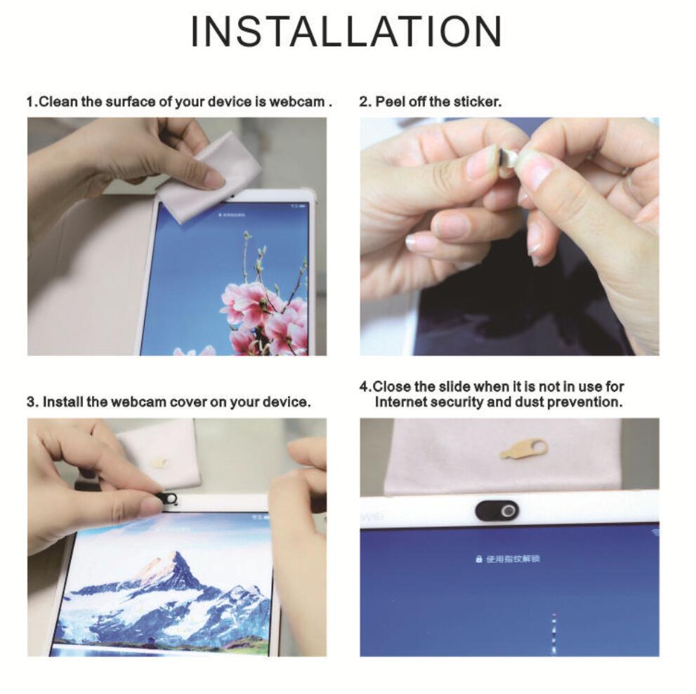 Webcam Cover Channel Phone Plastic with Standard Packaging 5