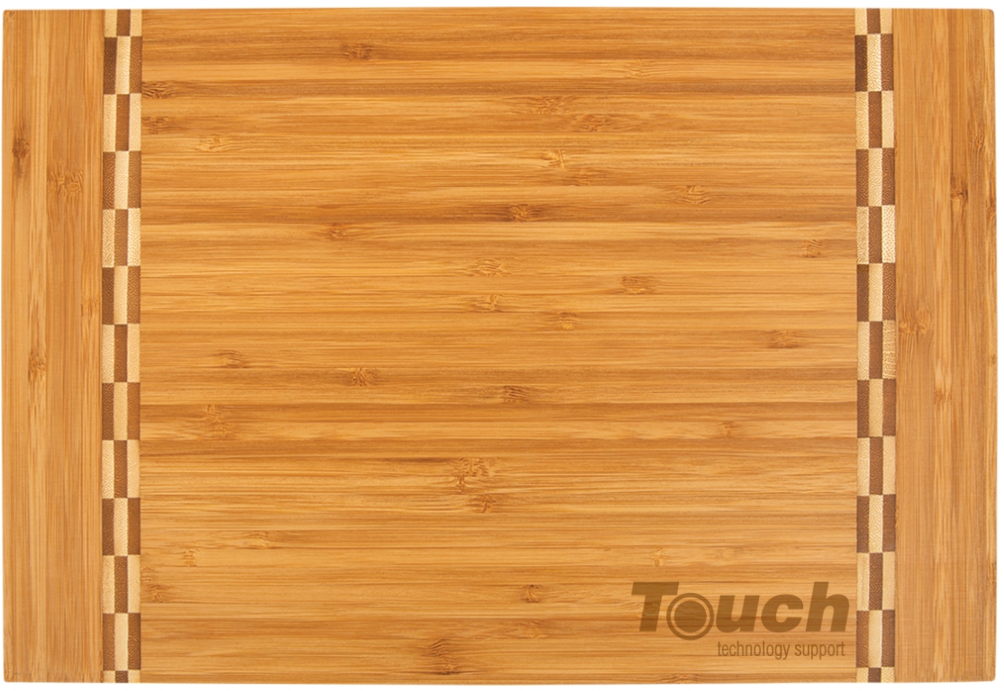 15" x 10 1/4" Bamboo Cutting Board with Butcher Block Inlay