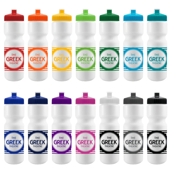 Cyclo-Cross 28oz Bike Bottle - White w/Push-Pull Lid 13