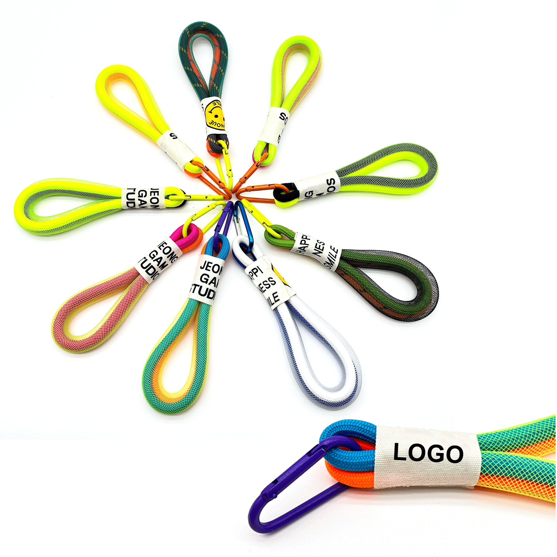 Fluorescent Rope Key Chain 1