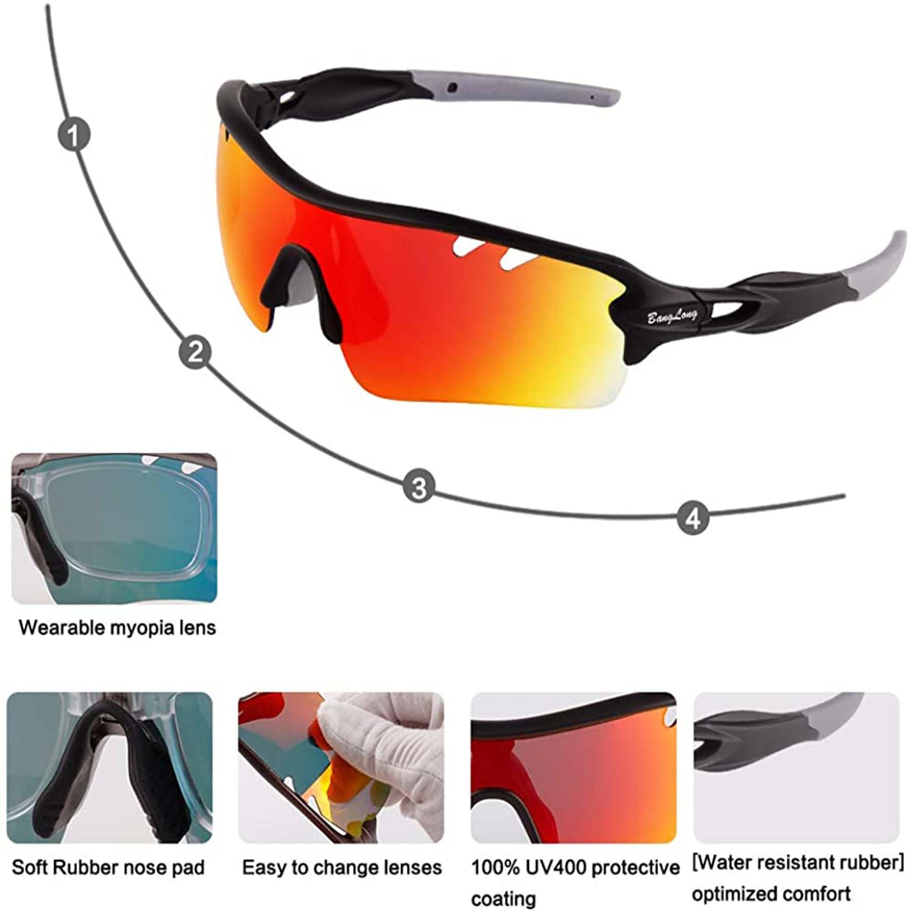 Polarized Cycling Sunglasses 1
