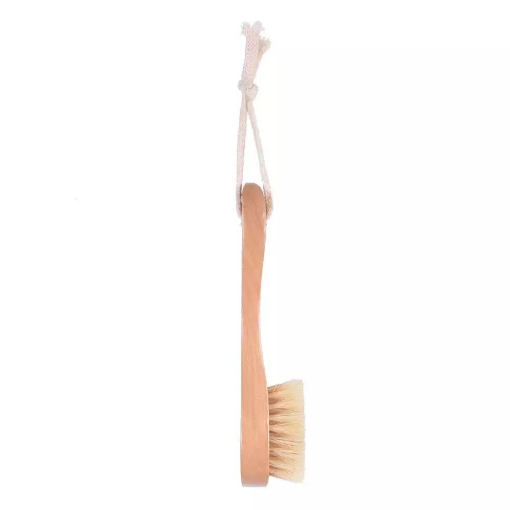 Wooden Facial Brush with Soft Natural Boar Bristles 3