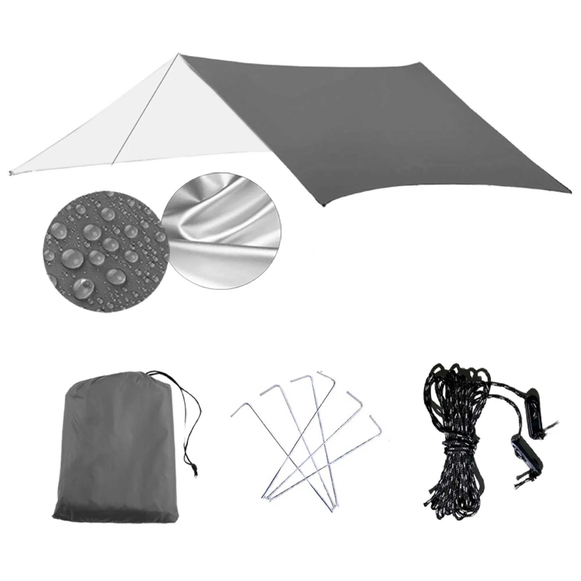 Polyester Camping Tarp MOQ 10PCS 9