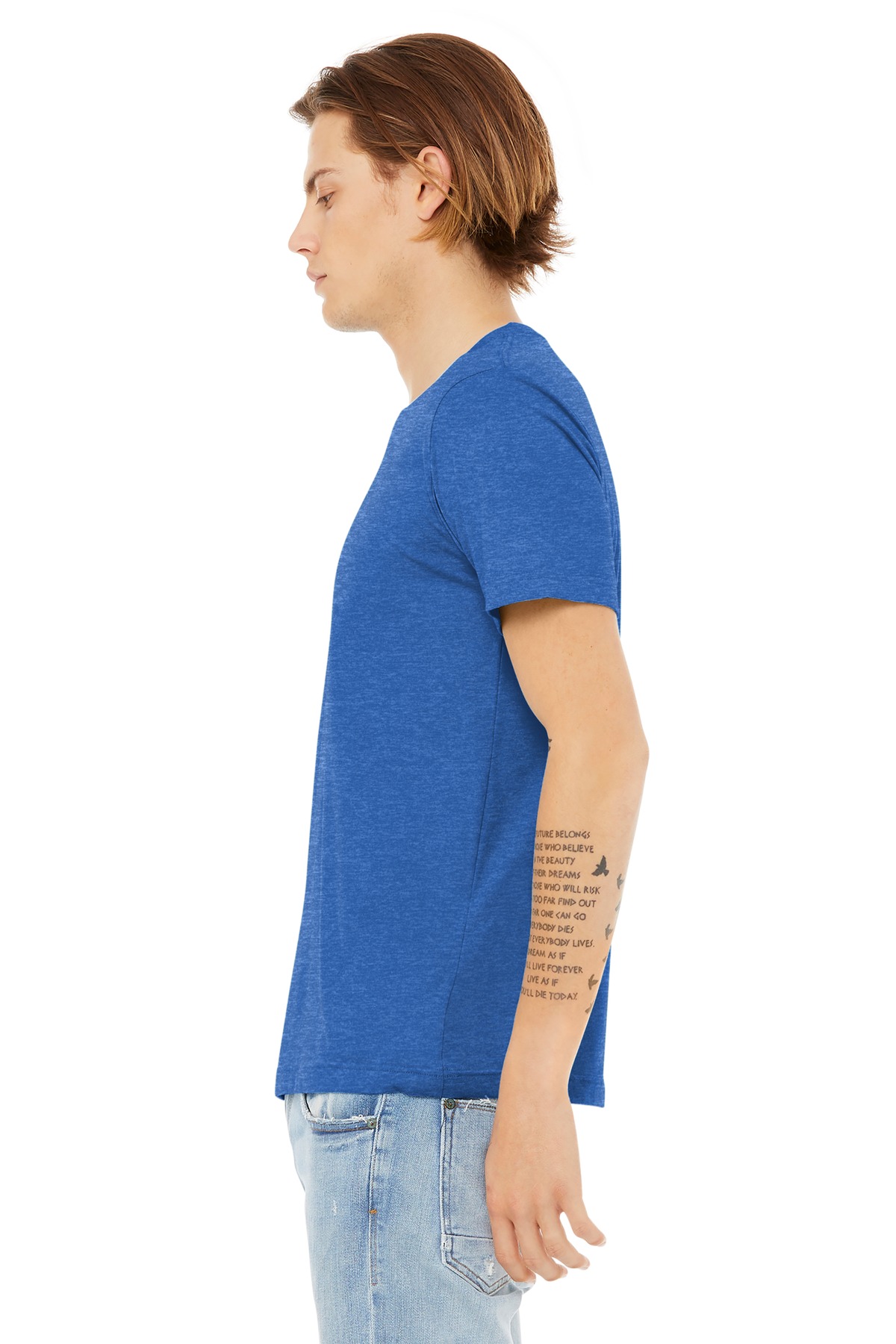 BELLA+CANVAS Unisex Heather CVC Short Sleeve Tee. BC3001CVC 190
