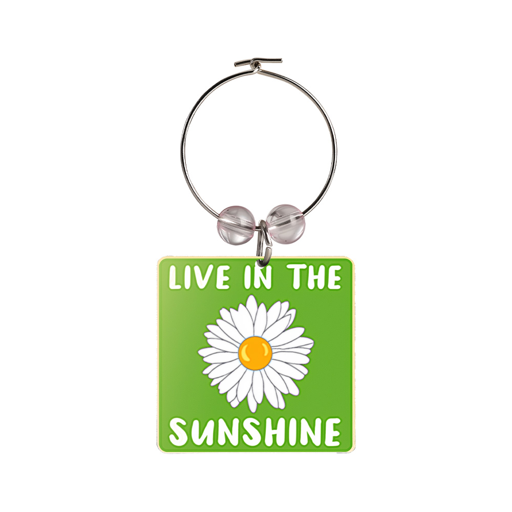 Printed Wine Charms 1" 4
