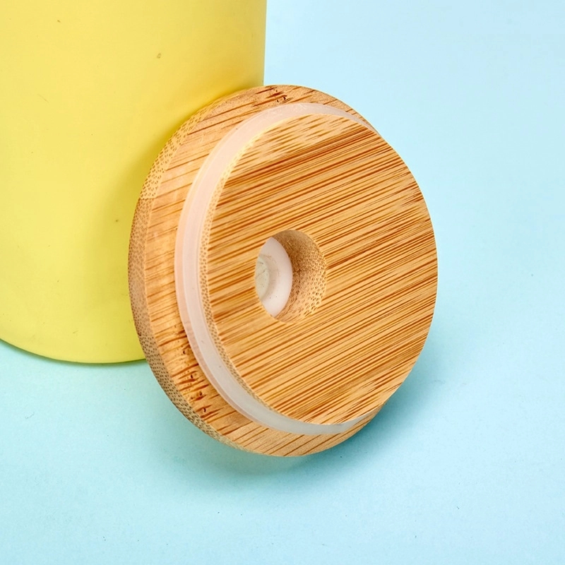 Glass Straw Silicone Cover Bamboo Cover 2
