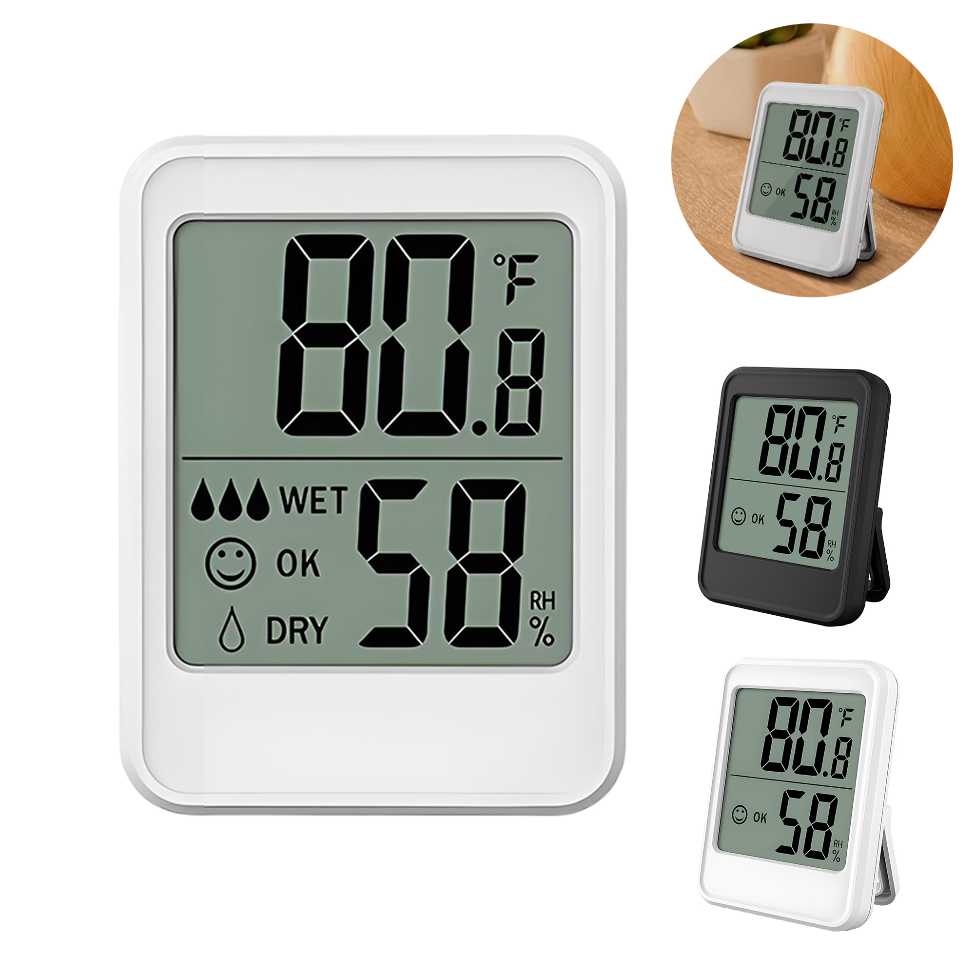 New Digital Indoor Electronic LCD Display Thermometer Hygrometer Temperature Humidity Monitor. 4