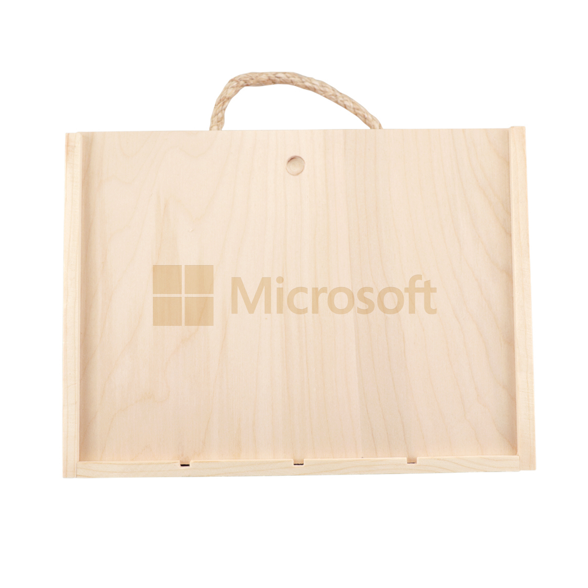 Rustic Laser-Engraved Wood Box with 4 Etched Mini Wines 2