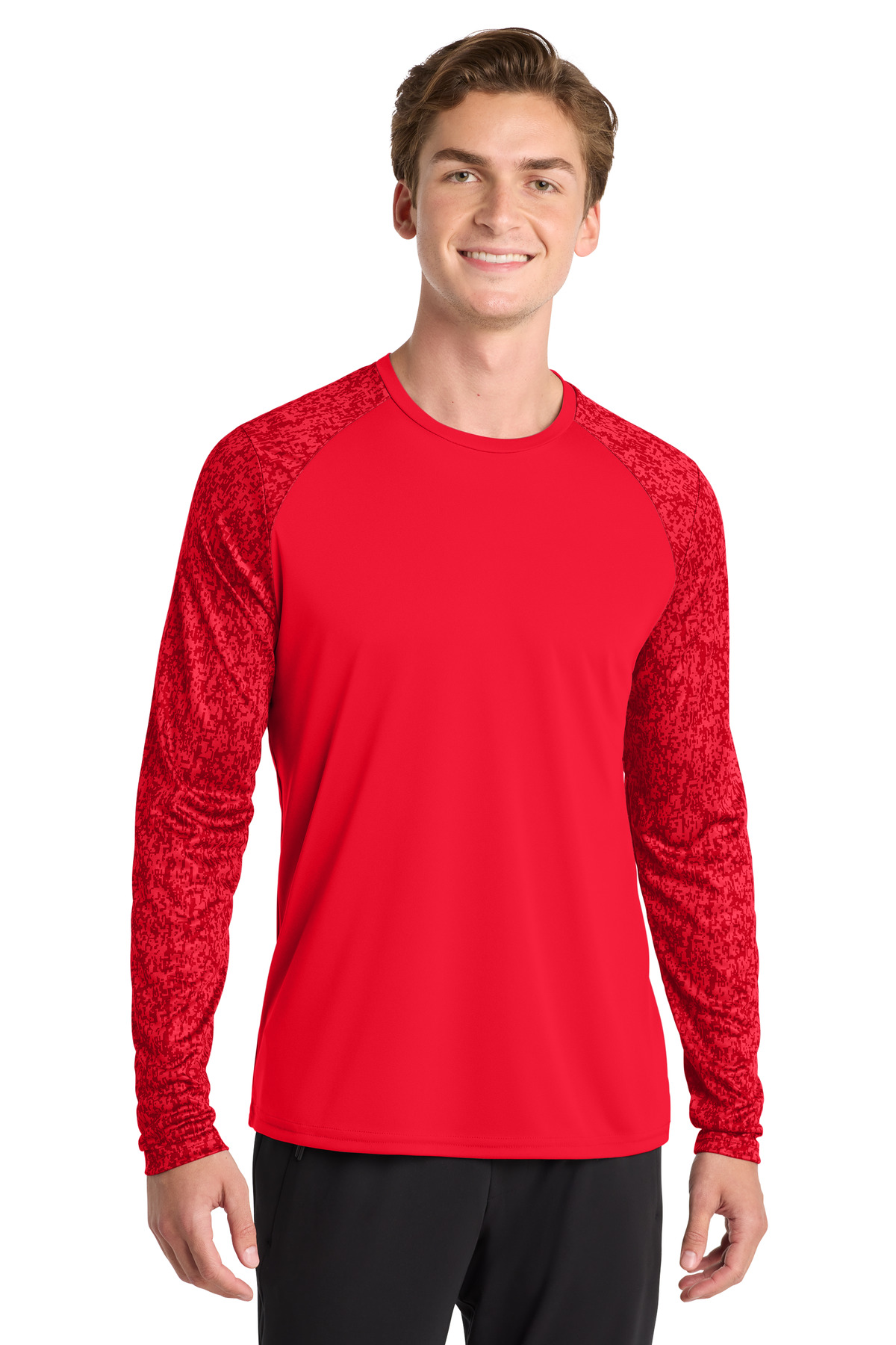 Sport-Tek Long Sleeve Digi Camo Tee. ST460LS 40